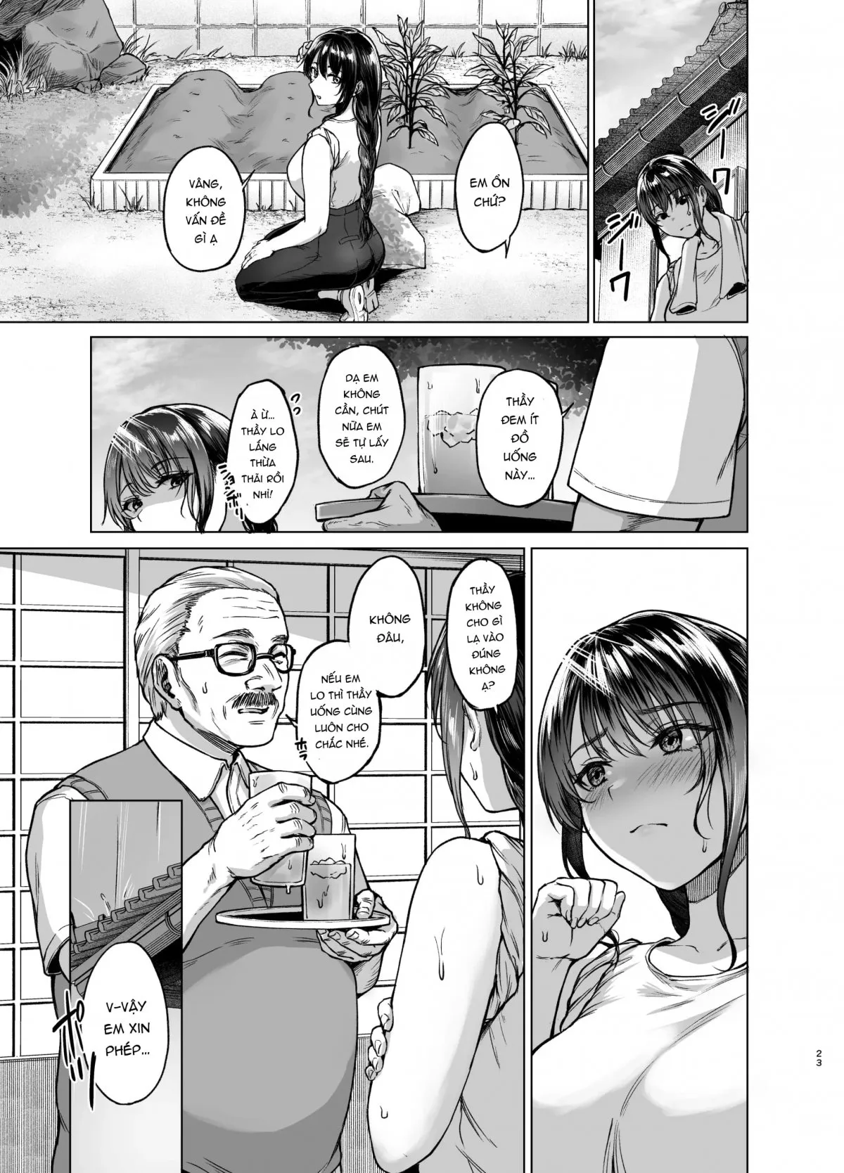 HentaiVN.net - Ảnh 23 - Thầy giáo địt tung lồn nàng thơ! [夏・田舎帰りのお手伝い] - Oneshot