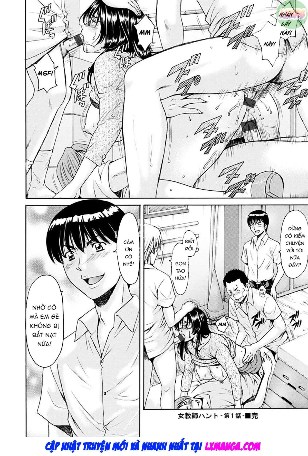 HentaiVN.net - Ảnh 27 - Jokyoushi Hunt - Chap 1