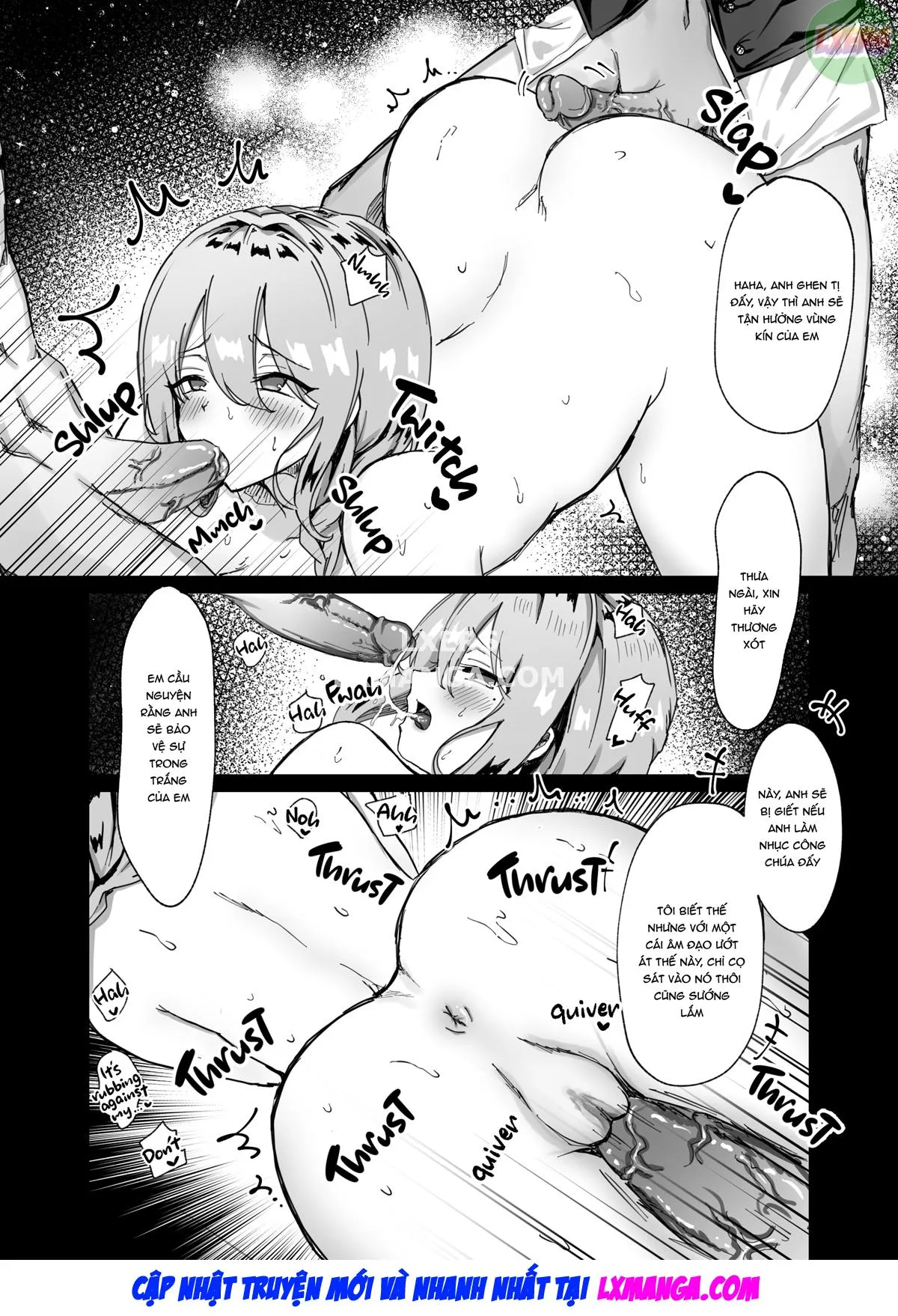 HentaiVN.net - Ảnh 22 - Công Chúa Bị Nguyền Rủa Và Kỵ Sĩ Còn Trinh - Oneshot