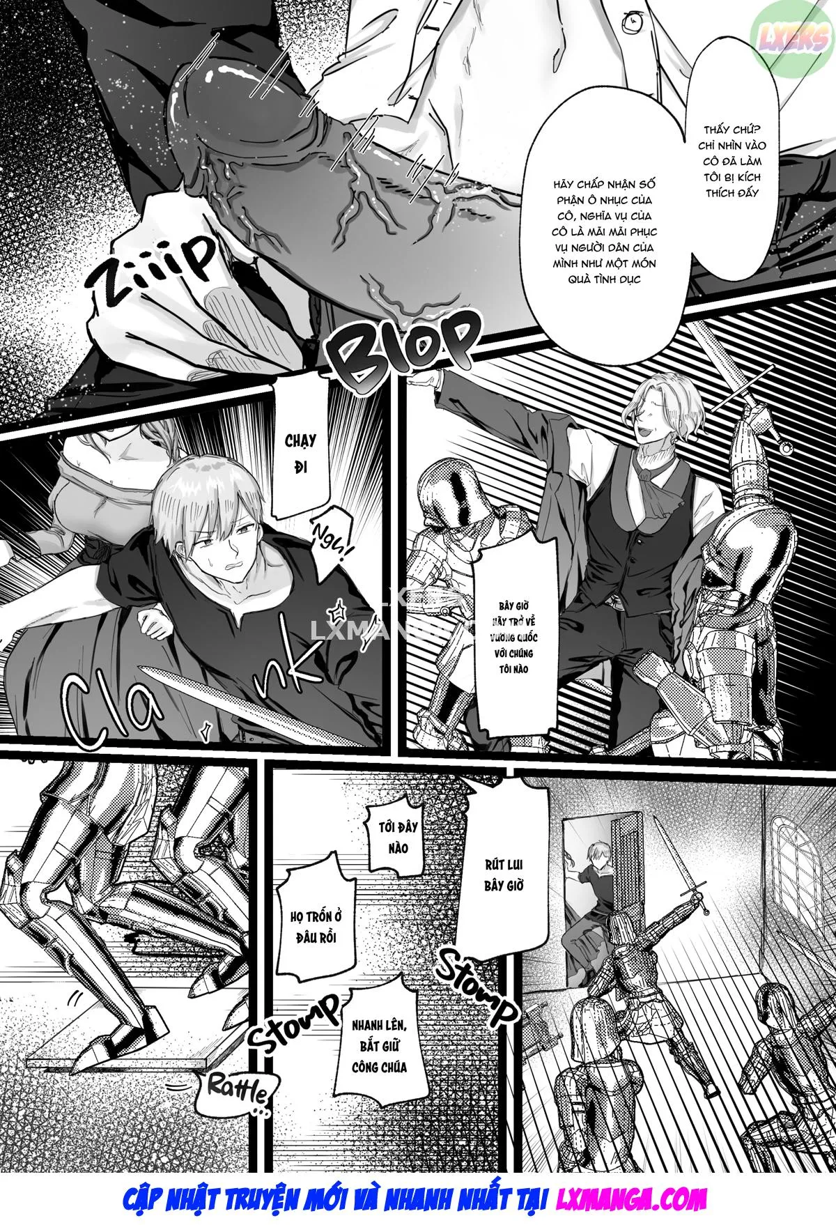 HentaiVN.net - Ảnh 51 - Công Chúa Bị Nguyền Rủa Và Kỵ Sĩ Còn Trinh - Oneshot