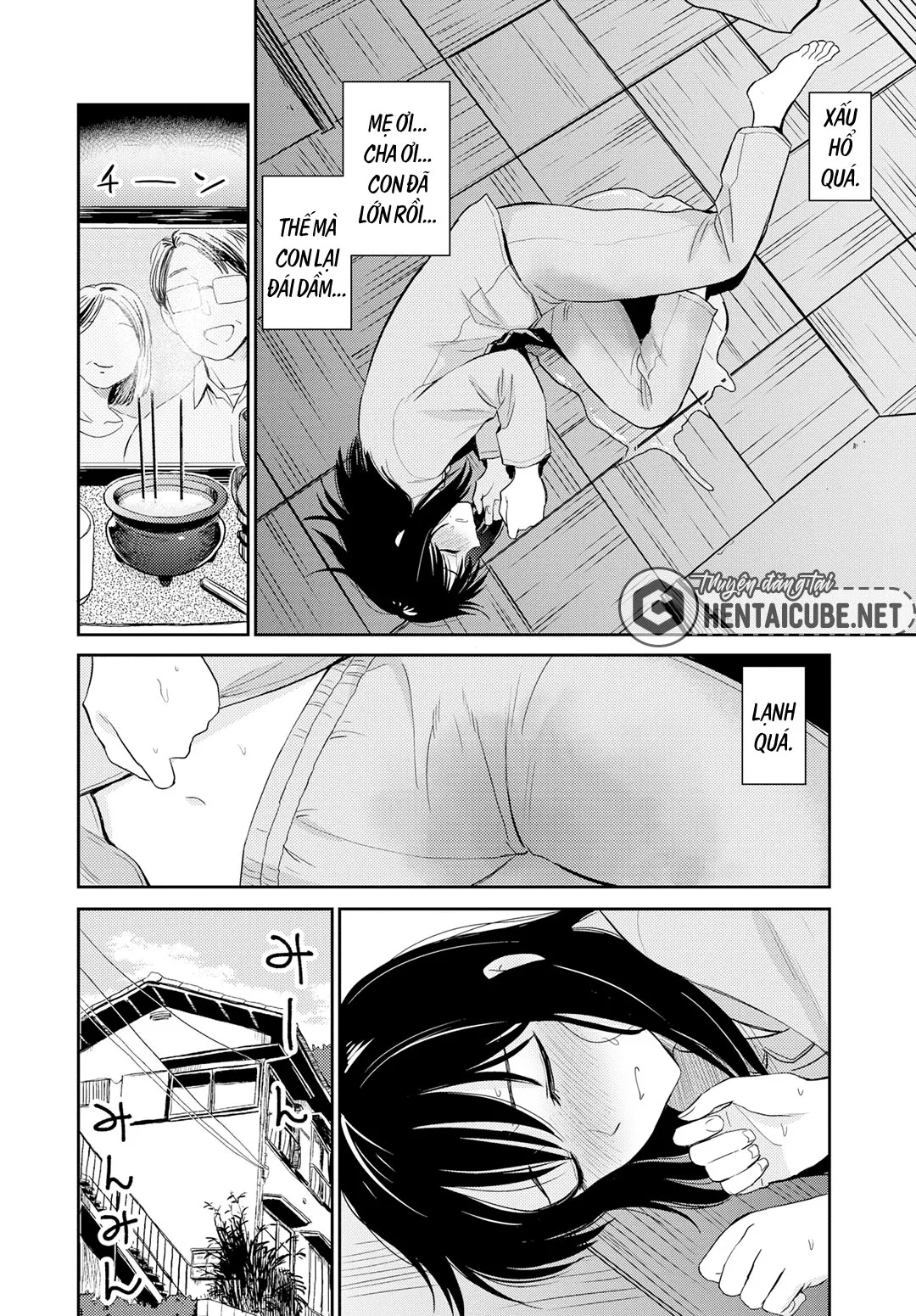 HentaiVN.net - Ảnh 5 - Cháu gái bị sốt [Kaze - Catch a cold; Cold] - Oneshot