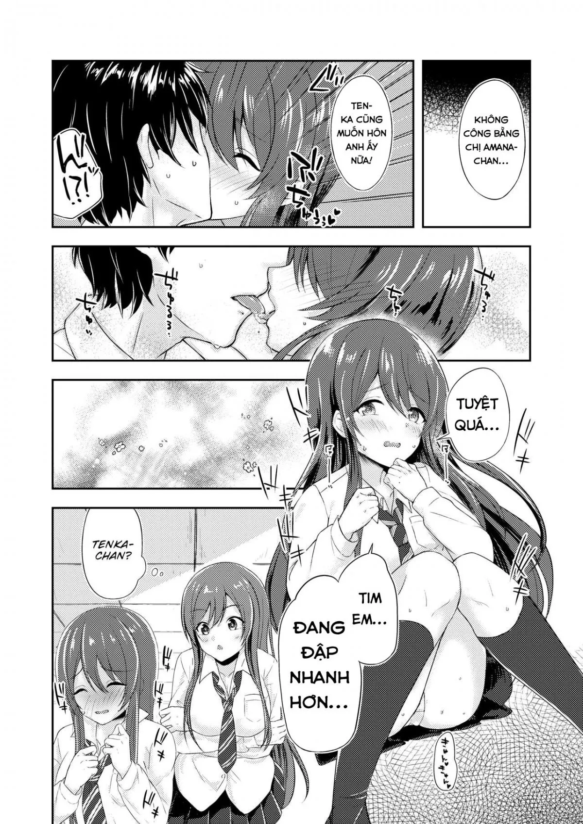 HentaiVN.net - Ảnh 7 - Sự quyến rũ của cặp song sinh [Yuuwaku Twins ; The Twins' Seduction] - Oneshot
