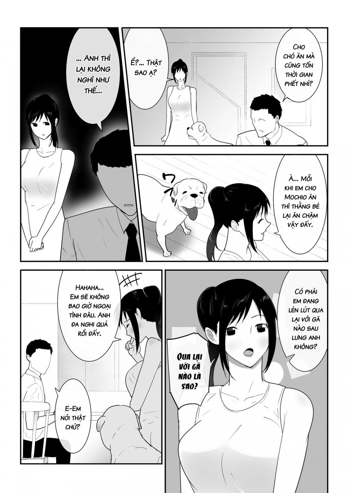 HentaiVN.net - Ảnh 10 - Chó đến chơi nhà! [Wagaya ni Inu ga Yattekita] - Chap 1