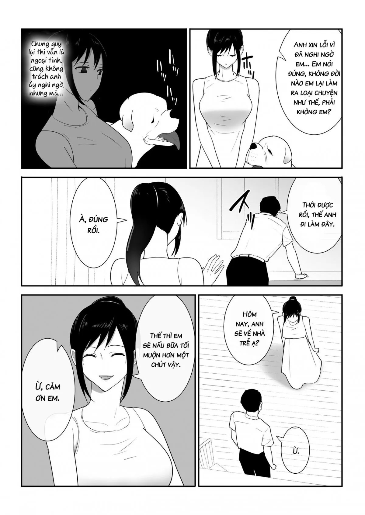 HentaiVN.net - Ảnh 11 - Chó đến chơi nhà! [Wagaya ni Inu ga Yattekita] - Chap 1