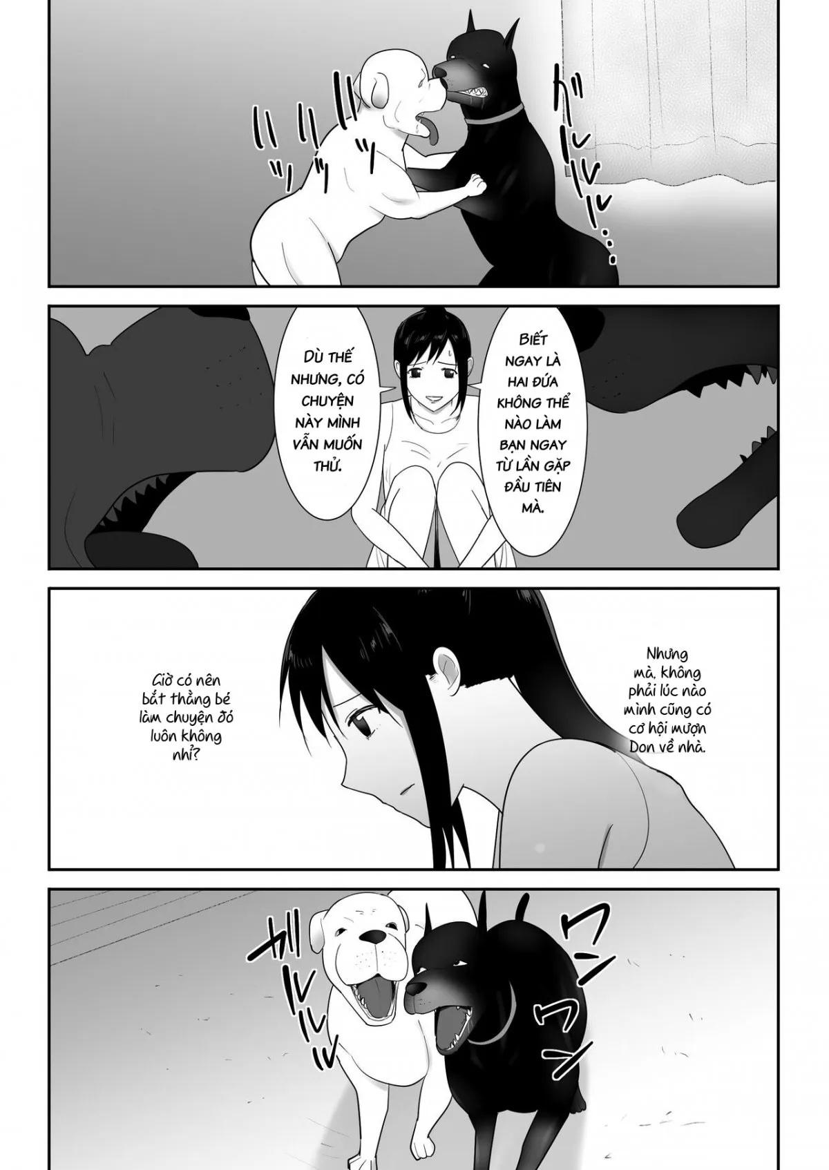HentaiVN.net - Ảnh 20 - Chó đến chơi nhà! [Wagaya ni Inu ga Yattekita] - Chap 1
