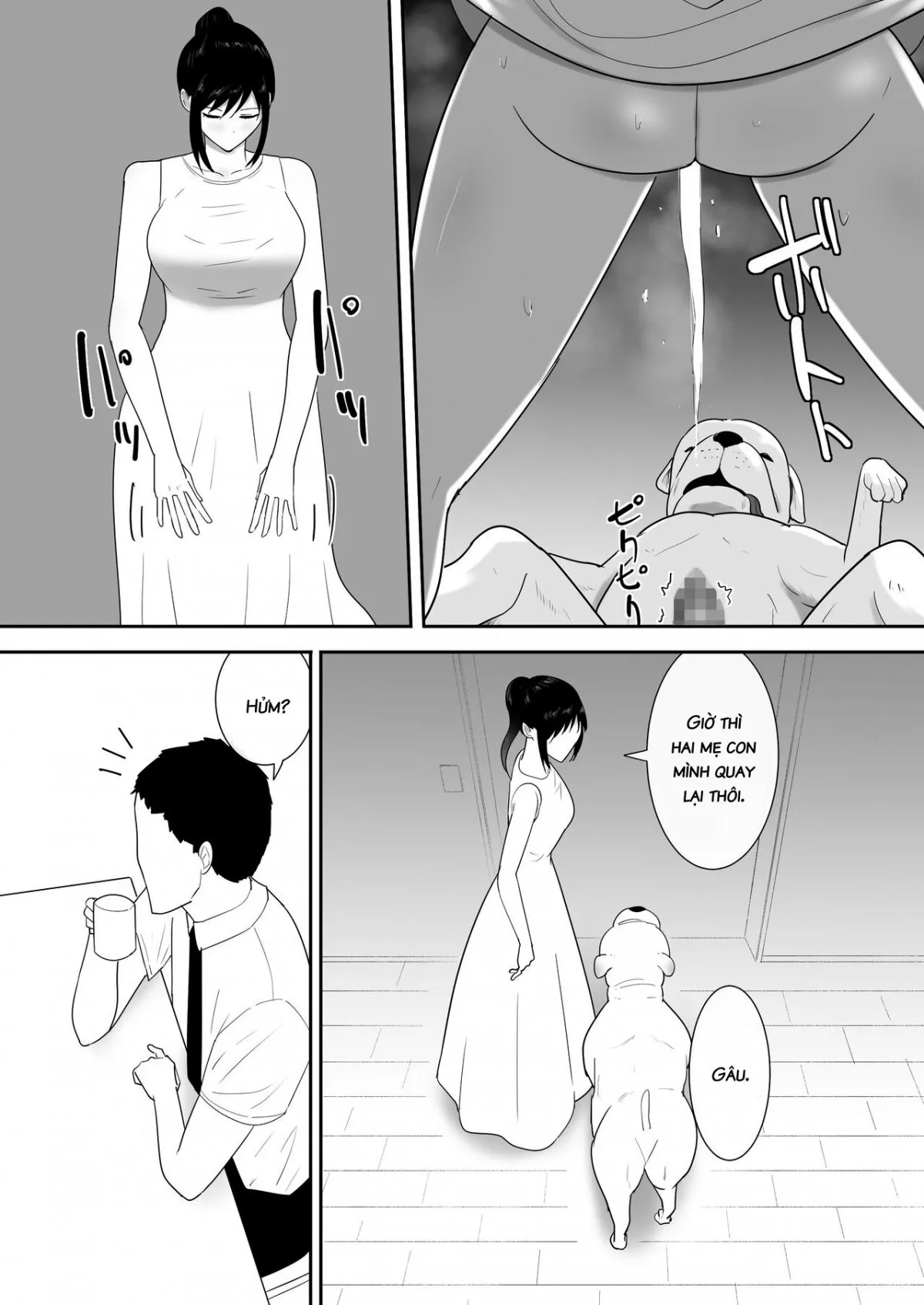 HentaiVN.net - Ảnh 9 - Chó đến chơi nhà! [Wagaya ni Inu ga Yattekita] - Chap 1