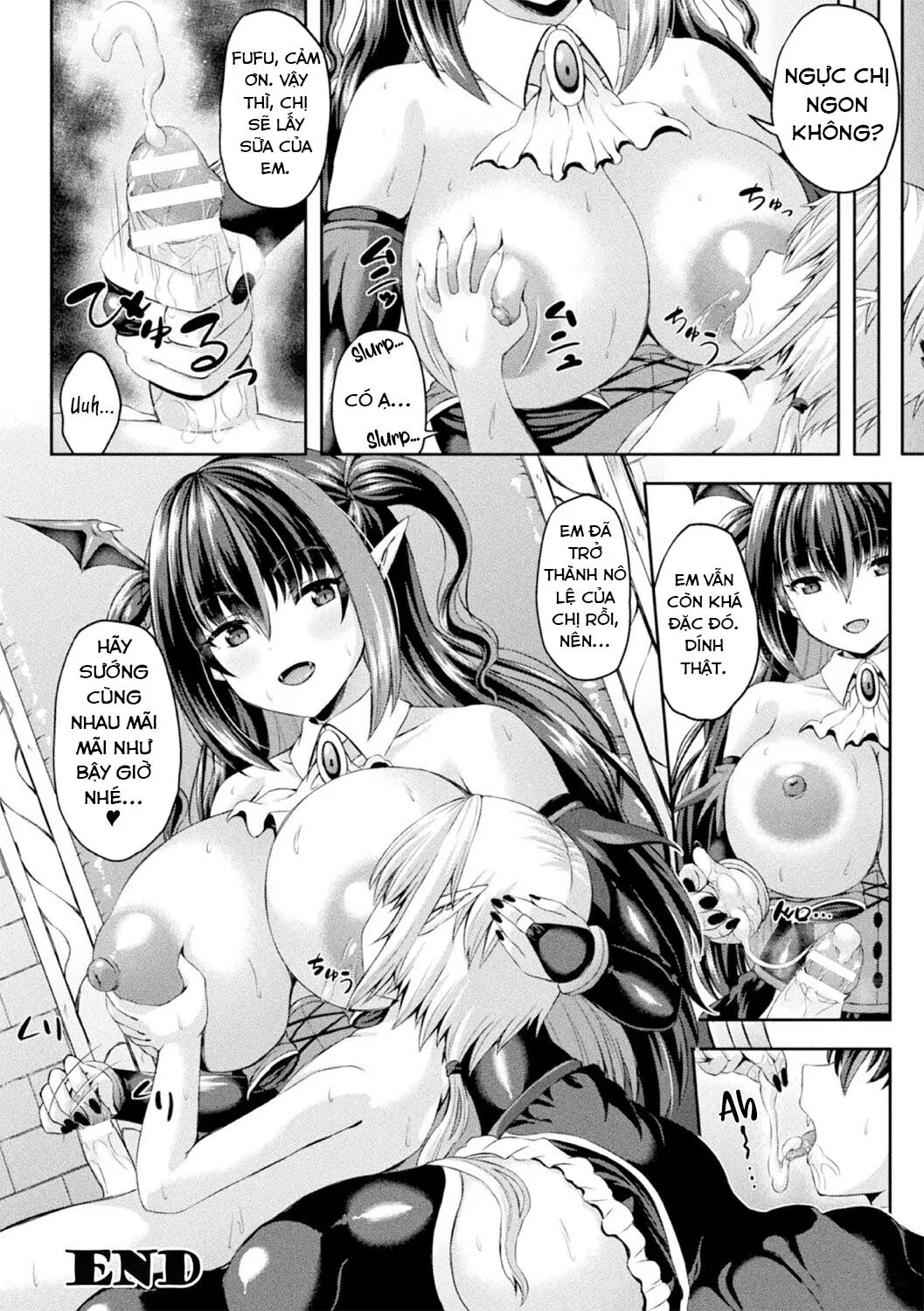 HentaiVN.net - Ảnh 20 - Công chúa ma cà rồng thích cậu thợ săn trẻ [Kyuuketsuki wa Toshishita Hunter ga Osuki ; The Vampire Princess Likes the Young Hunter] - Oneshot