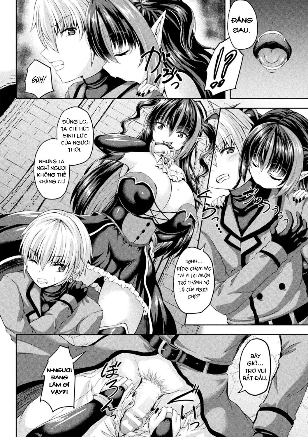 HentaiVN.net - Ảnh 4 - Công chúa ma cà rồng thích cậu thợ săn trẻ [Kyuuketsuki wa Toshishita Hunter ga Osuki ; The Vampire Princess Likes the Young Hunter] - Oneshot
