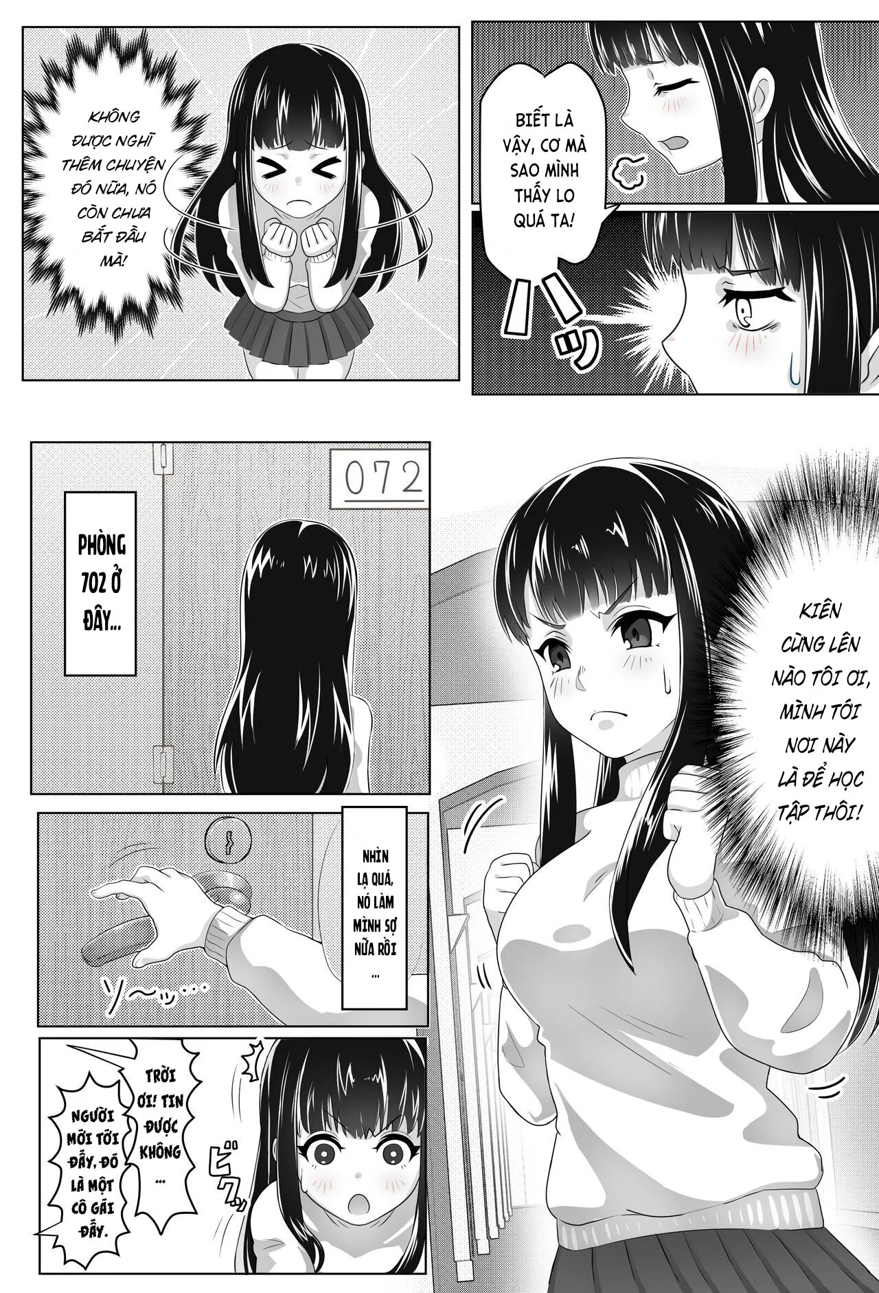 HentaiVN.net - Ảnh 6 - Kurokami Joukyou Shoujo to Otoko darake no Sharehouse [黒髪上京少女と男だらけのシェアハウス] - Chap gộp