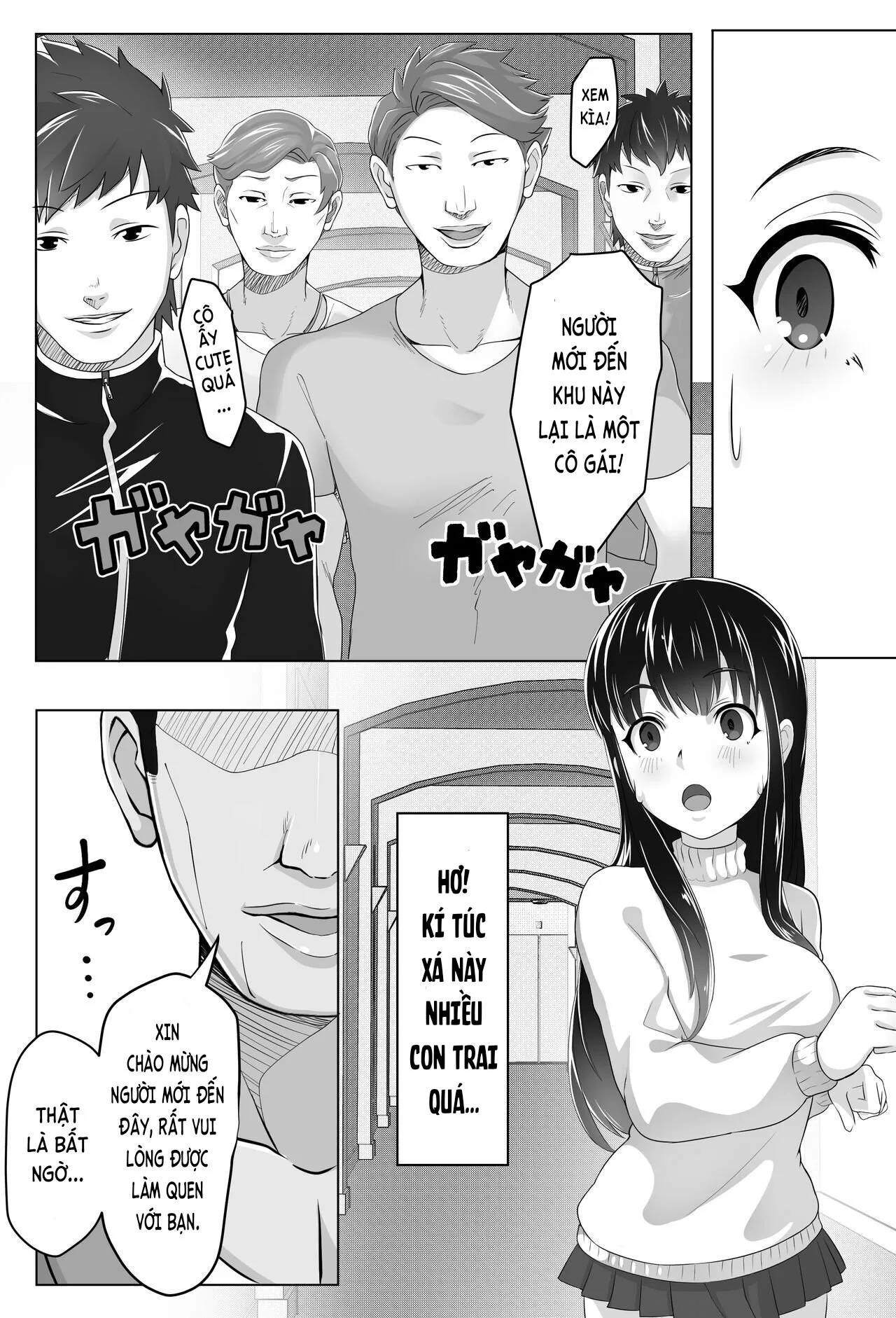 HentaiVN.net - Ảnh 7 - Kurokami Joukyou Shoujo to Otoko darake no Sharehouse [黒髪上京少女と男だらけのシェアハウス] - Chap gộp