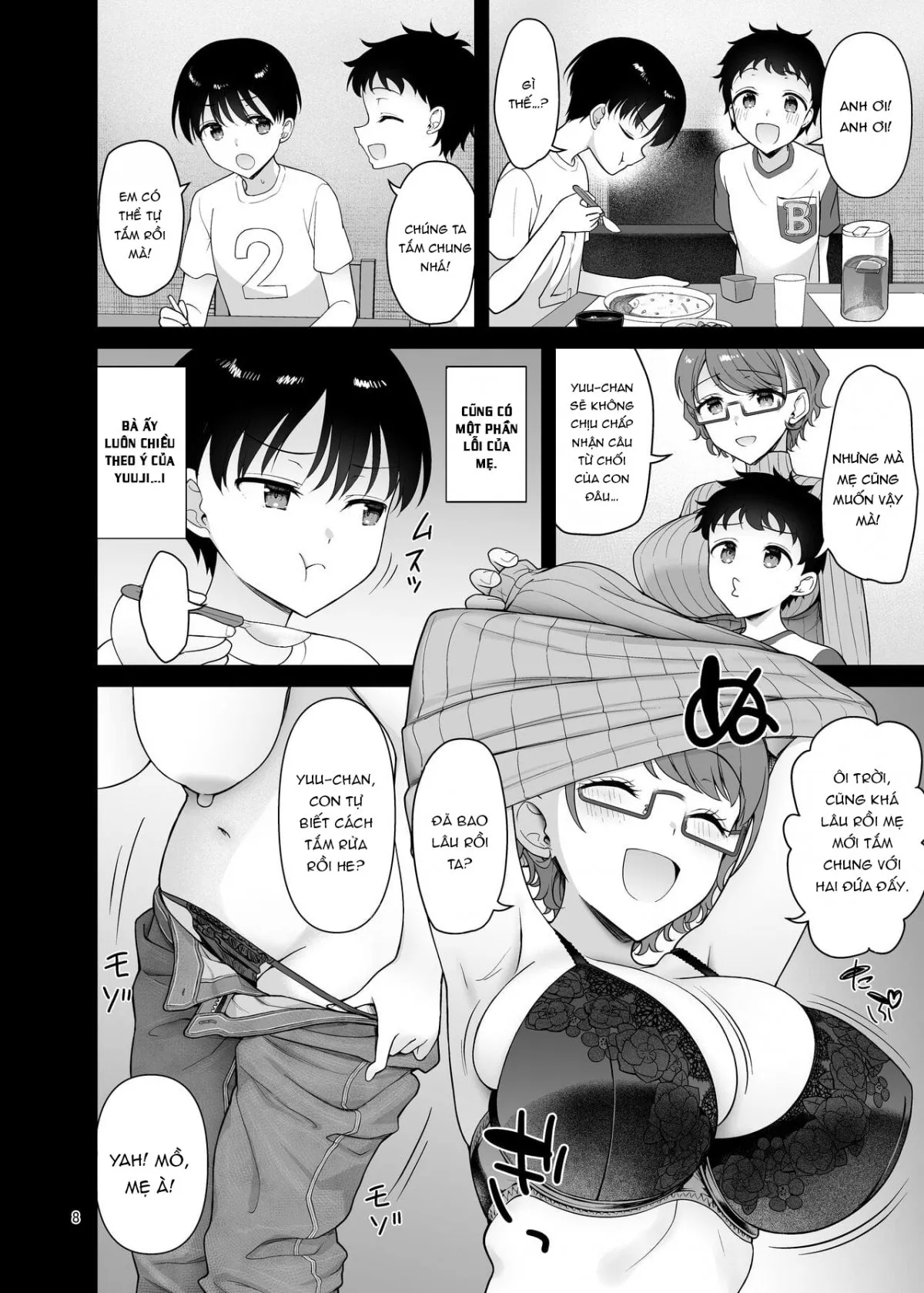 HentaiVN.net - Ảnh 8 - My Mom Turns Into a Slut for My Little Brother, and Him Alone [Boku no Mama wa Otouto no Mae de dake Dosukebe ni Naru] - Oneshot_1