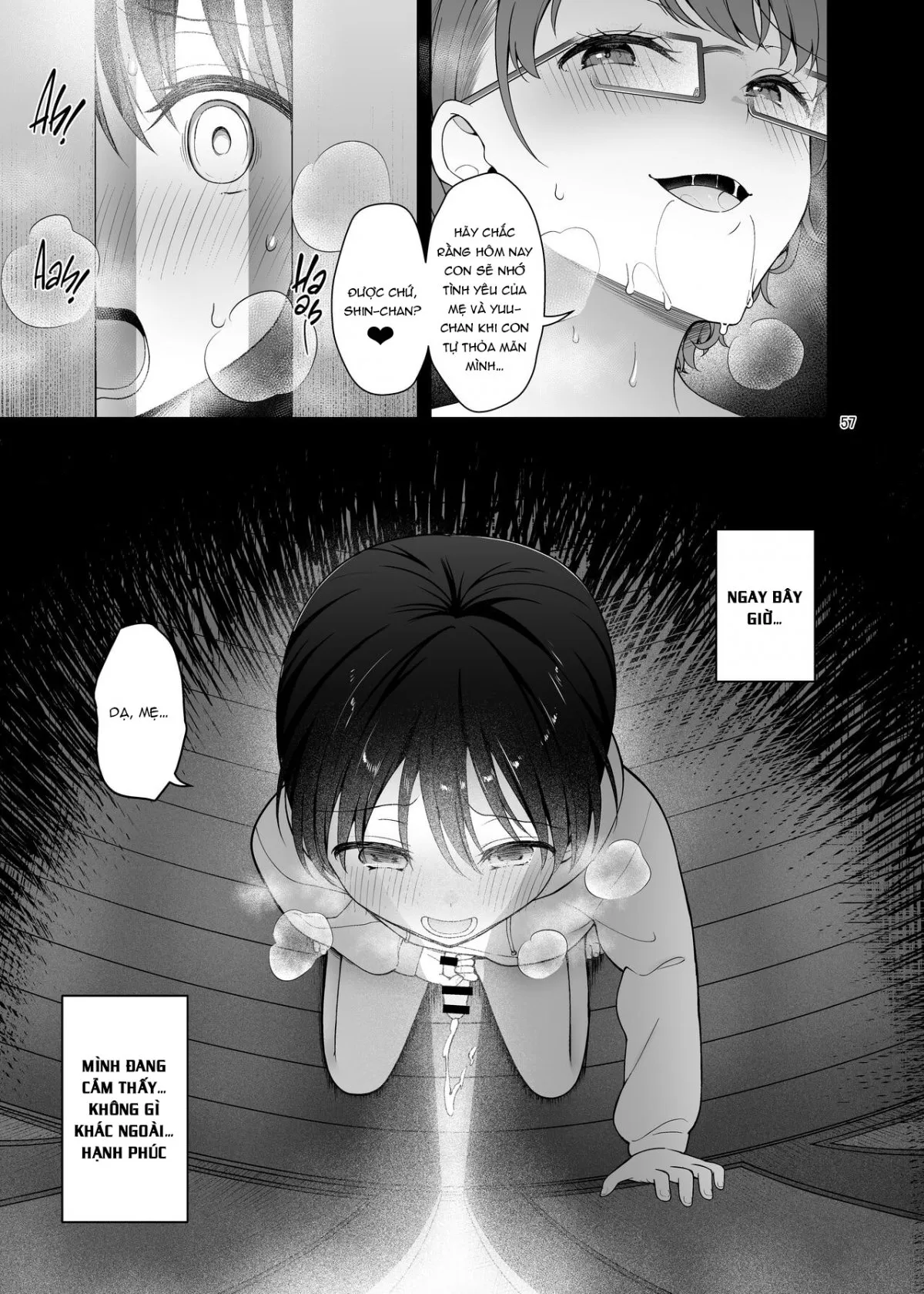 HentaiVN.net - Ảnh 33 - My Mom Turns Into a Slut for My Little Brother, and Him Alone [Boku no Mama wa Otouto no Mae de dake Dosukebe ni Naru] - Oneshot_2_END