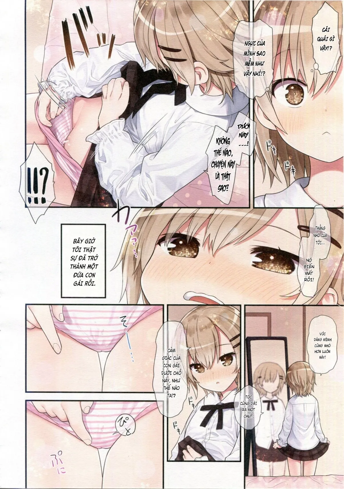 HentaiVN.net - Ảnh 7 - Ryou-chan Sa Ngã khi Trở thành con Gái [TS Shoujo Ryou-chan no Mesu Ochi] - Ngọt.