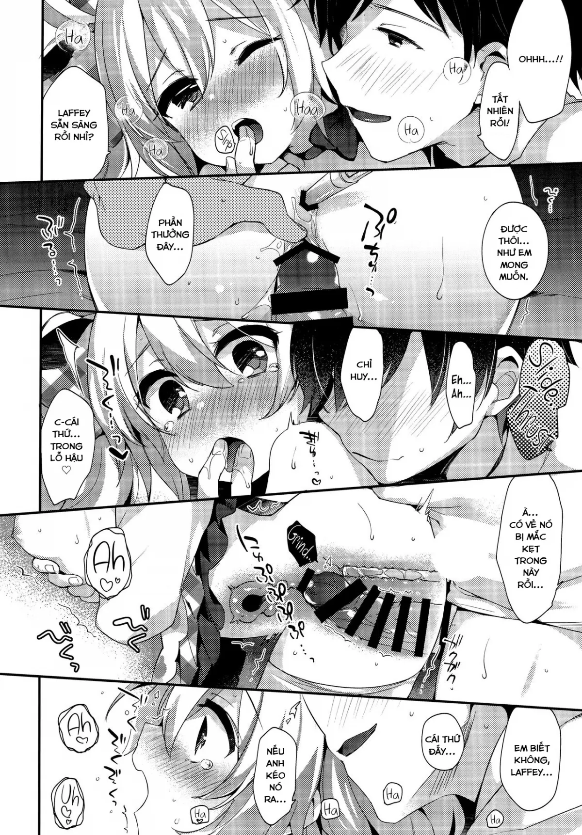 HentaiVN.net - Ảnh 12 - Chỉ huy của tôi là kẻ biến thái (Azur Lane) [Ganbaru Laffey wa Gohoubi ga Hoshiin da yo] - Oneshot