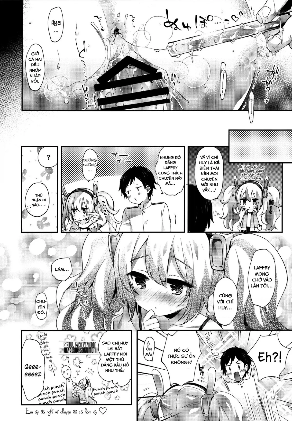 HentaiVN.net - Ảnh 17 - Chỉ huy của tôi là kẻ biến thái (Azur Lane) [Ganbaru Laffey wa Gohoubi ga Hoshiin da yo] - Oneshot