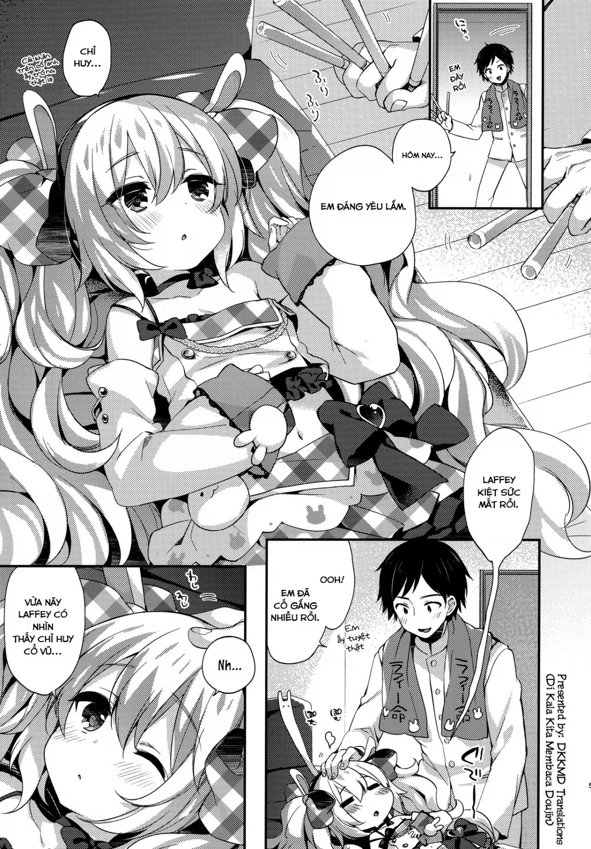 HentaiVN.net - Ảnh 4 - Chỉ huy của tôi là kẻ biến thái (Azur Lane) [Ganbaru Laffey wa Gohoubi ga Hoshiin da yo] - Oneshot