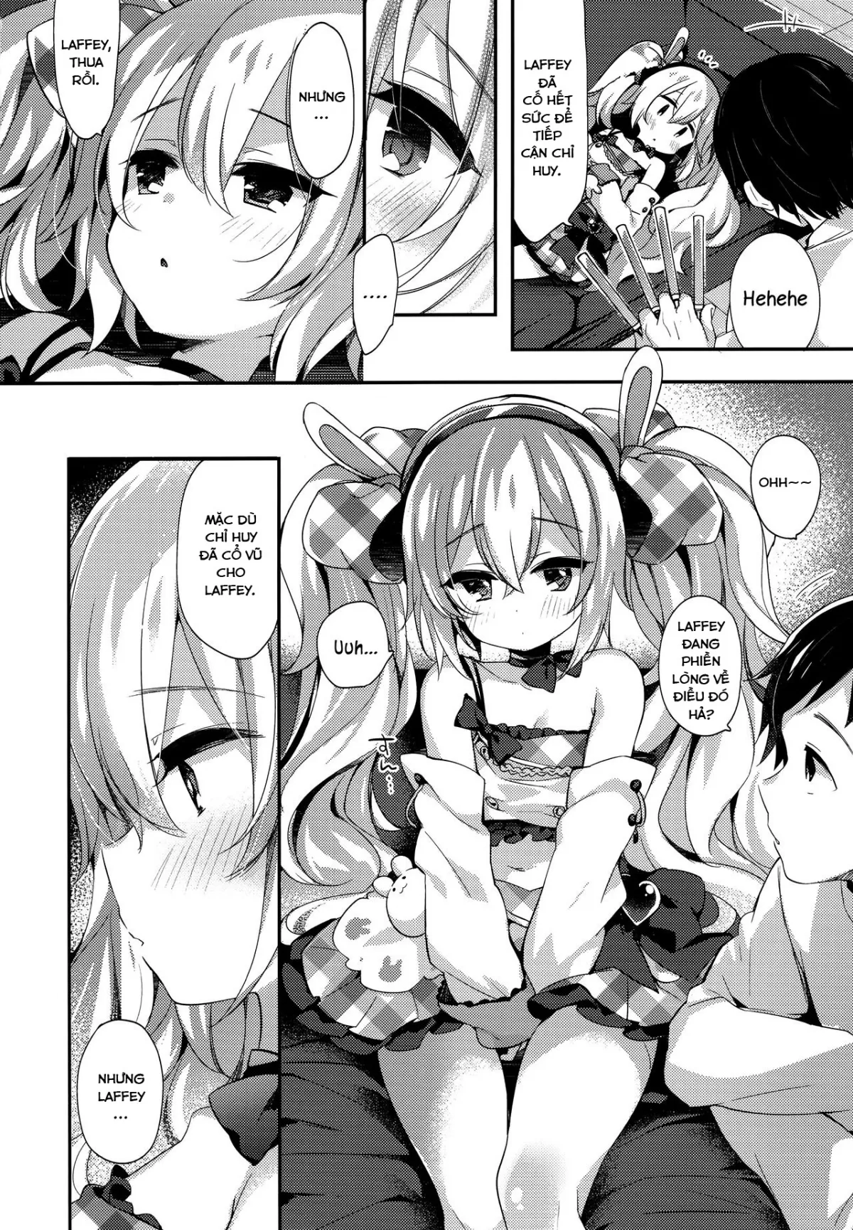 HentaiVN.net - Ảnh 5 - Chỉ huy của tôi là kẻ biến thái (Azur Lane) [Ganbaru Laffey wa Gohoubi ga Hoshiin da yo] - Oneshot