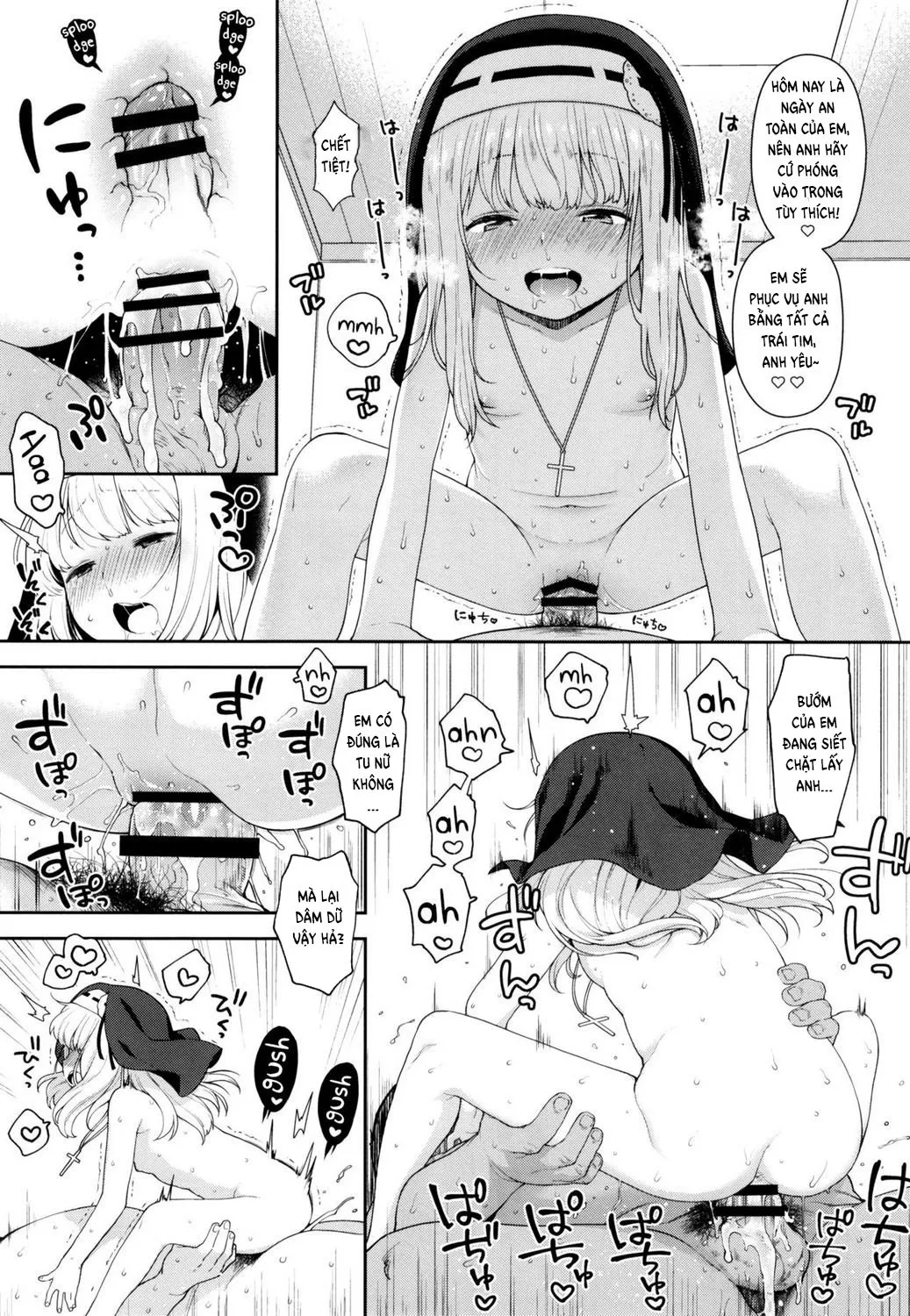 HentaiVN.net - Ảnh 15 - Keiken na Sister Minarai ga Otoko no Tokunou Seieki o Shiboritsukusu Hon - Oneshot