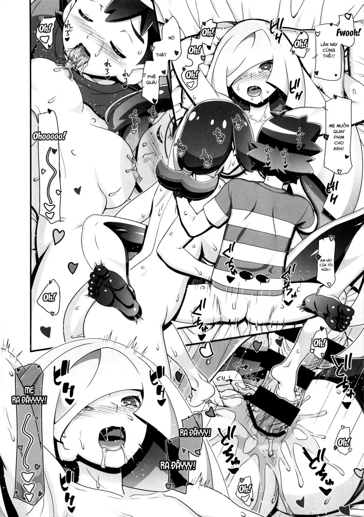 HentaiVN.net - Ảnh 23 - PM GALS Sun Moon Maman (Pokemon) [Cùng Ash phá đảo thế giới ảo!] - OneShot
