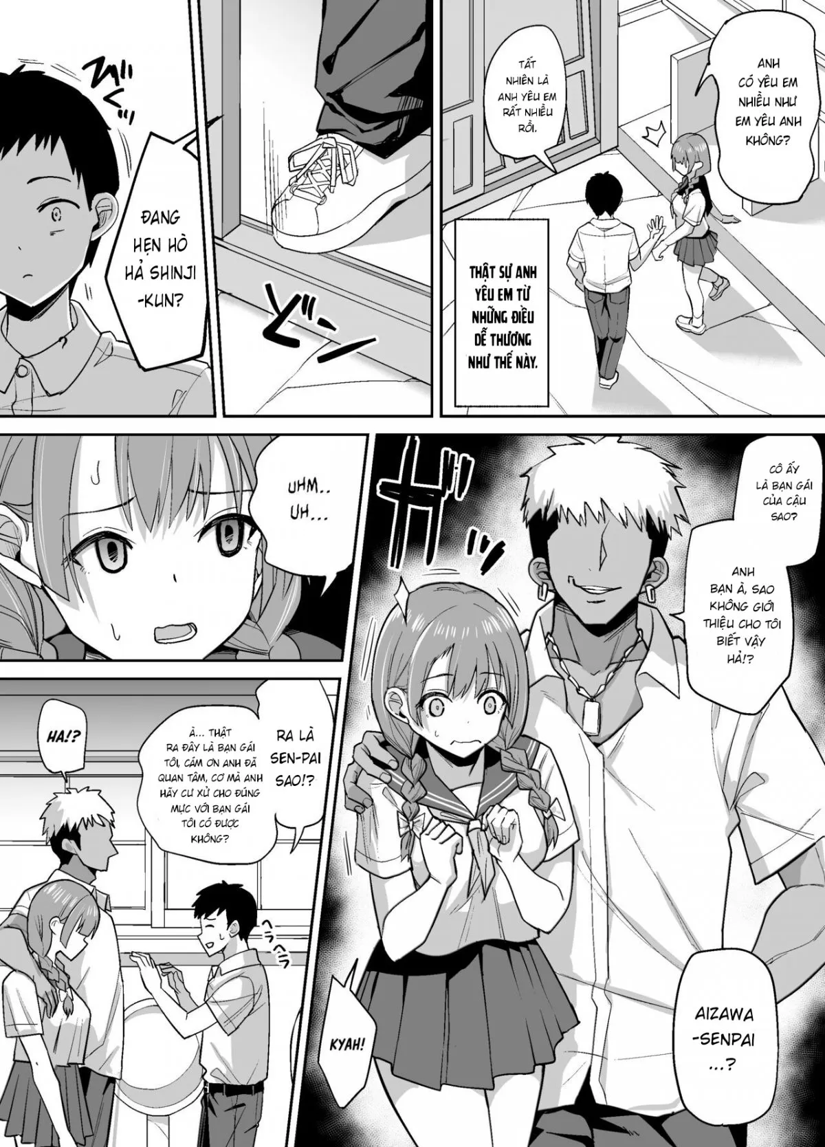 HentaiVN.net - Ảnh 7 - Inaka de wa Kawaii Kanojo wo Furyou no Senpai ni Netorare [ではかわいい彼女を不良の先輩に寝取られる] - Oneshot