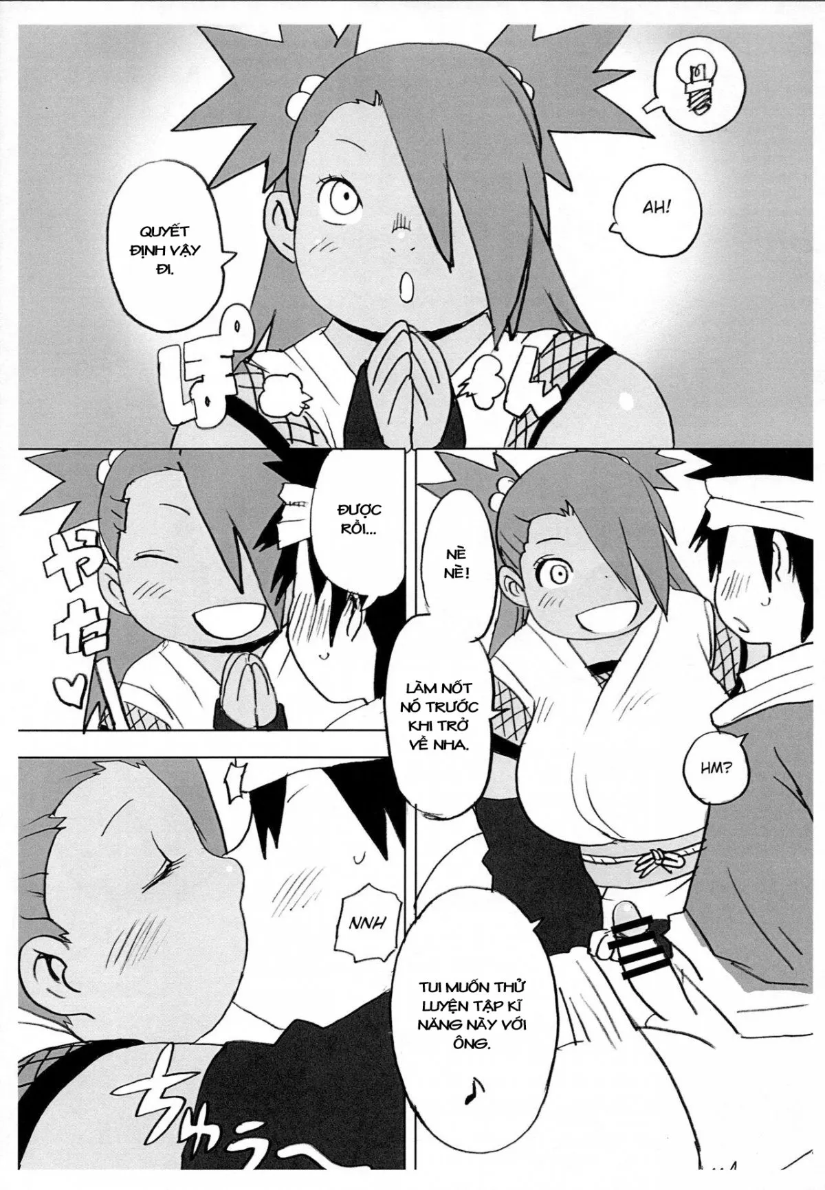 HentaiVN.net - Ảnh 9 - Akimichi Chocho Tadaima Kunoichi Shugyochu (Boruto) [Boruto Doujjinshi] - Chap 1