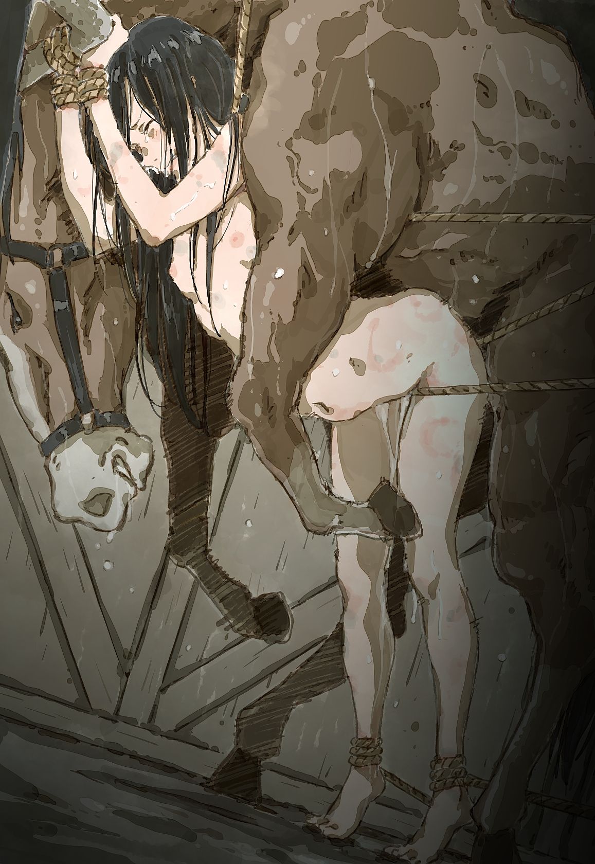 HentaiVN.net - Ảnh 3 - Chuyến thăm trang trại đáng nhớ [馬を愛でる女の子; Uma o mederu onnanoko] - Không chữ + Ảnh động