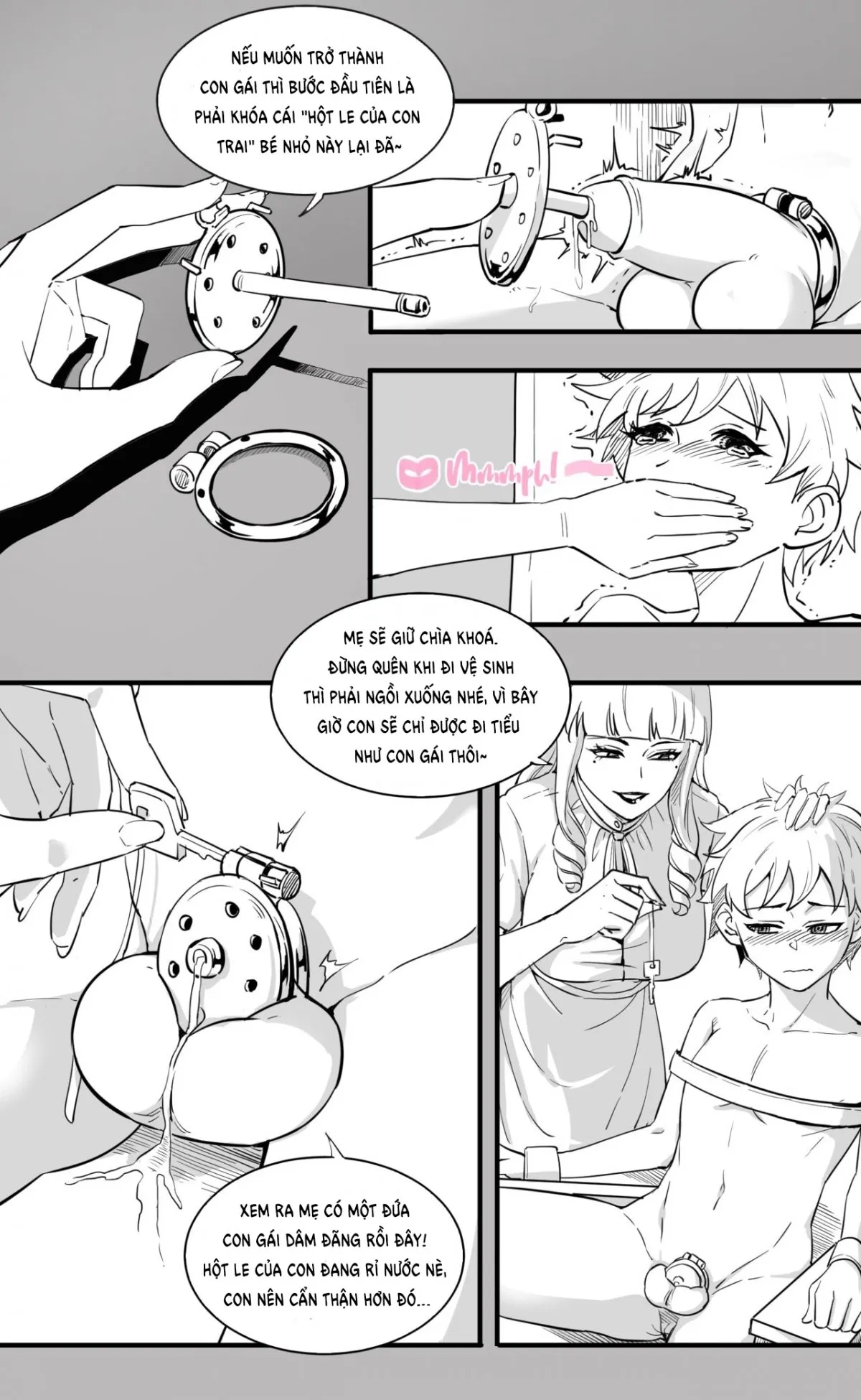 HentaiVN.net - Ảnh 14 - Trở Thành Con Gái [Become Daughters] - Chap 1+2+3
