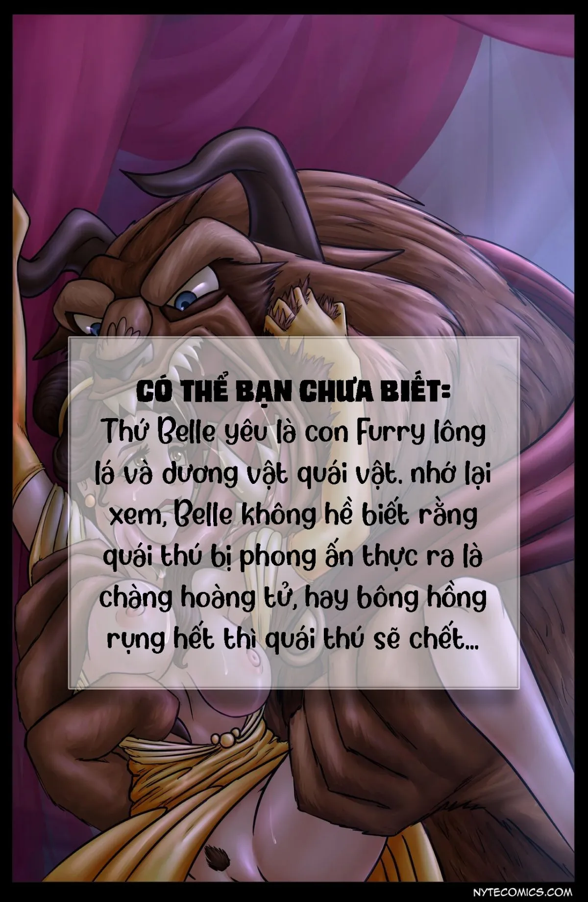 HentaiVN.net - Ảnh 12 - Ăn và nuốt cùng các công chúa Disney [Belle] - 1.1. Người đẹp và quái vật: Belle