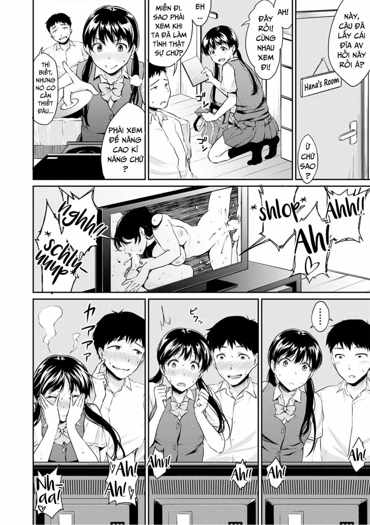HentaiVN.net - Ảnh 4 - Hãy đụ nhau sau giờ học nhé! [Kyou, Atashinchi Shuugoune!; Let’s Meet at my Place Today!] - Chap 2