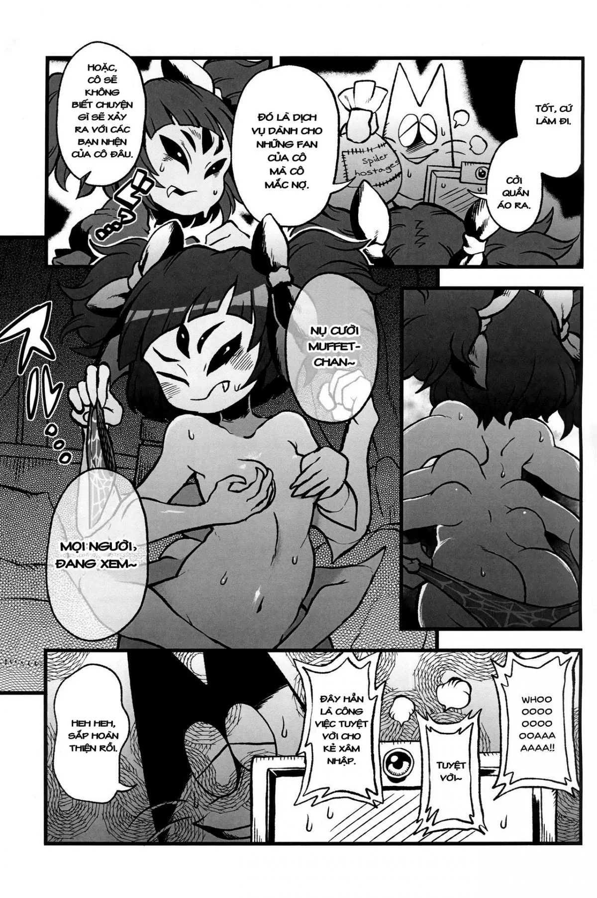 HentaiVN.net - Ảnh 10 - Midnight Muffet Live (Undertale) [Mayonaka no Muffet Live] - Oneshot