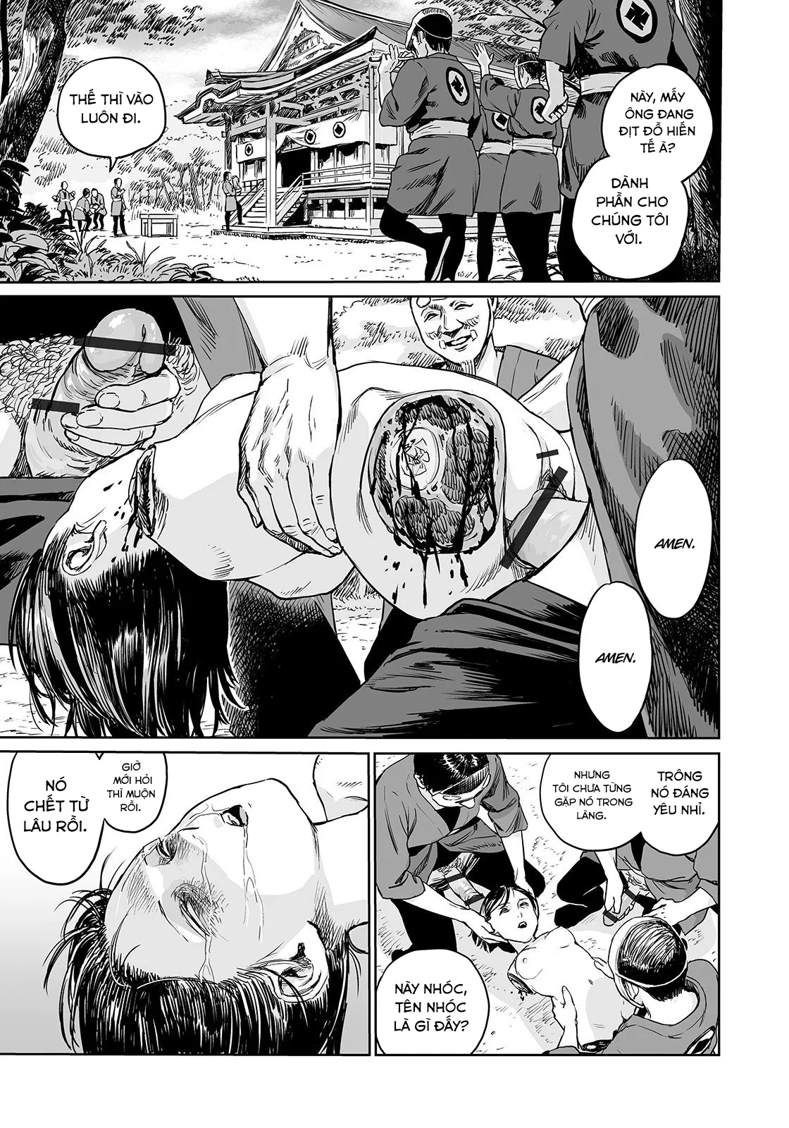 HentaiVN.net - Ảnh 15 - Ngọn núi của Bảo Thực Thần [オオゲツヒメの山; Oogetsuhime no Yama; The Mountain of Amputee Princesses] - Oneshot