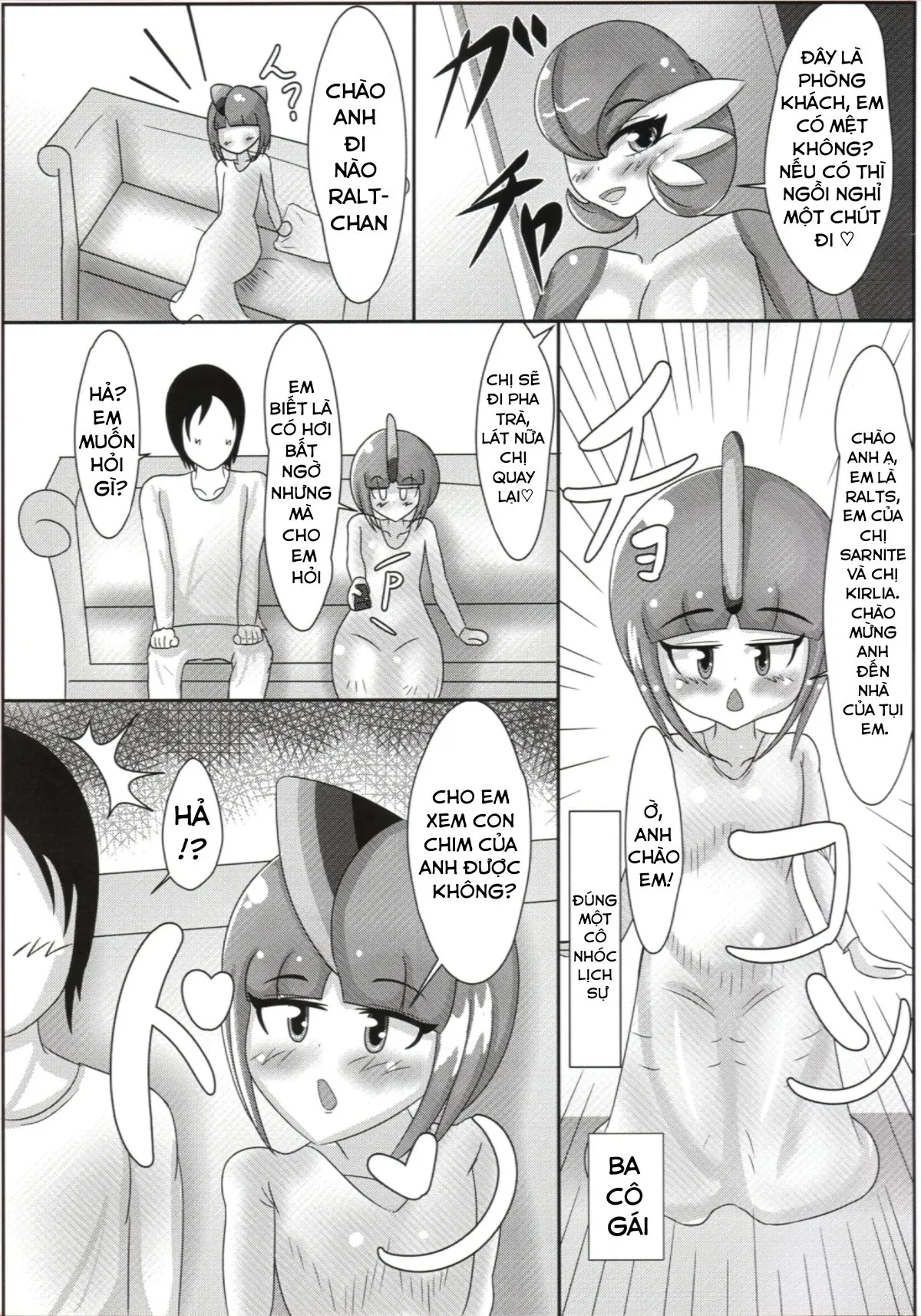 HentaiVN.net - Ảnh 5 - Tiến lên nào chị em siêu năng lực [Let's Come Super Psychic Sisters (Pokemon)] - Oneshot