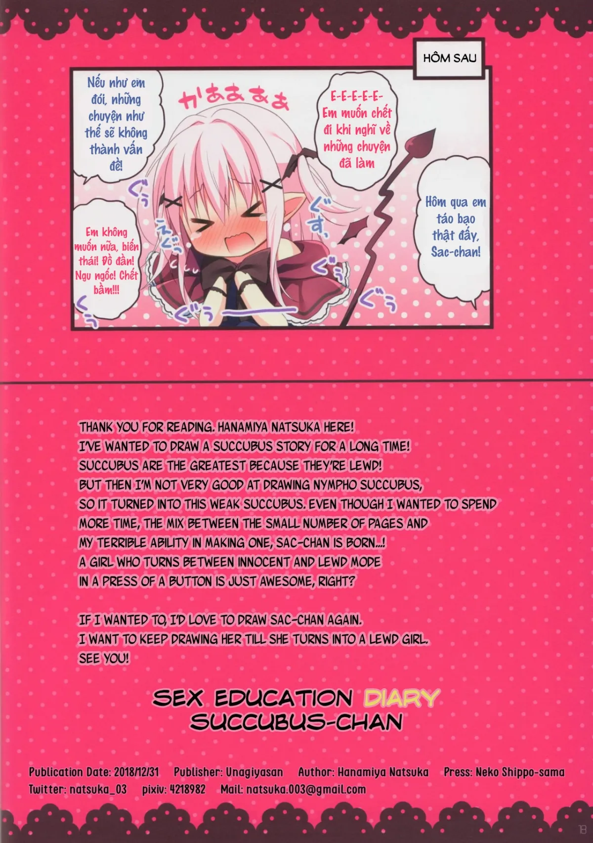 HentaiVN.net - Ảnh 18 - Succubus-chan Ikusei Nisshi [Sex Education Dairy Succubus-chan] - Oneshot