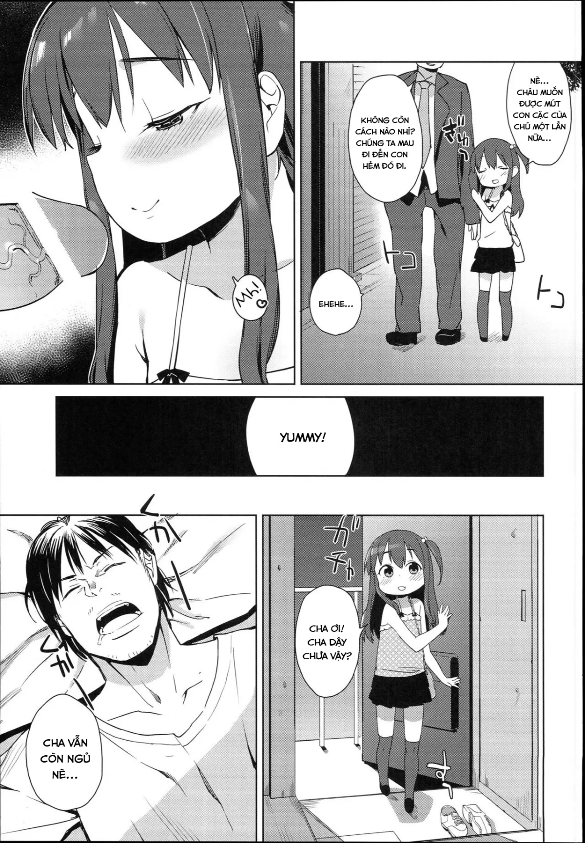 HentaiVN.net - Ảnh 24 - Con Gái Của Tôi Thích Làm Tình Với Các Lão Già Khọm [Ironna Ojisan to Yacchauko, A Girl Who Has Sex With Various Old Men] - Oneshot