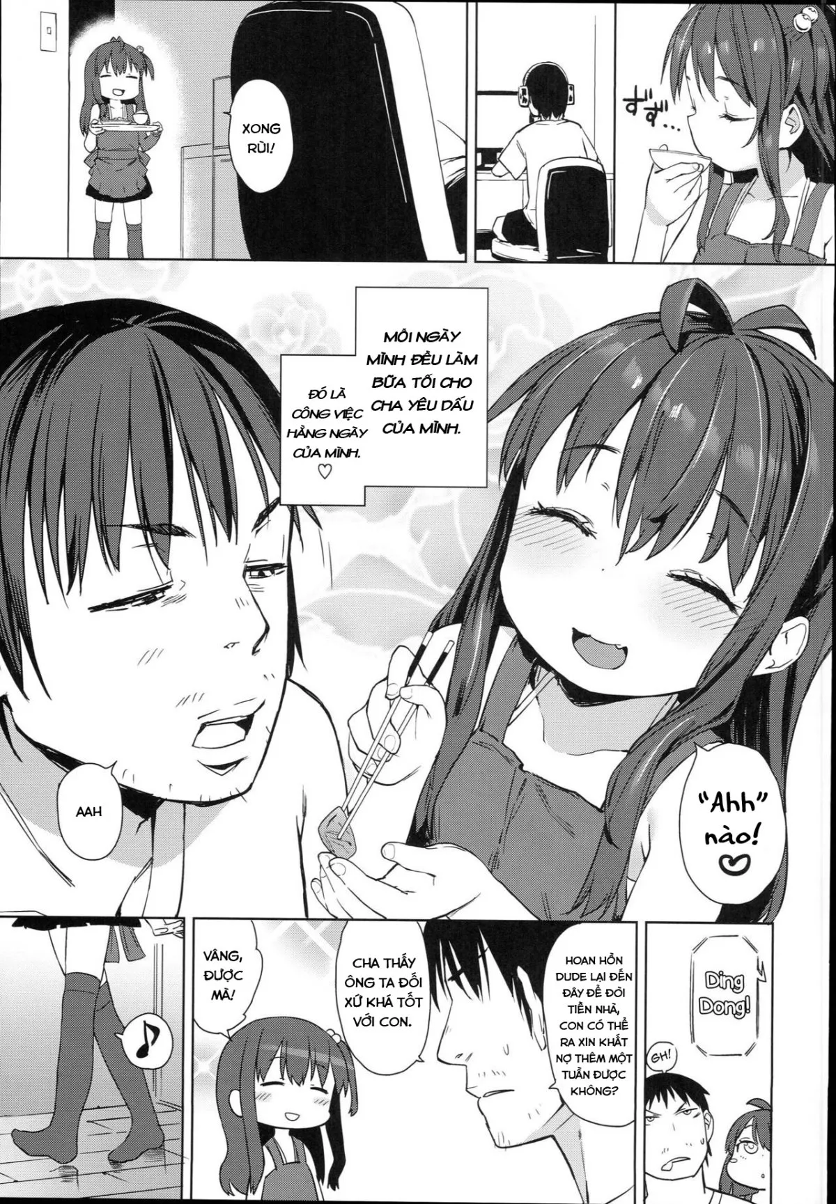 HentaiVN.net - Ảnh 5 - Con Gái Của Tôi Thích Làm Tình Với Các Lão Già Khọm [Ironna Ojisan to Yacchauko, A Girl Who Has Sex With Various Old Men] - Oneshot