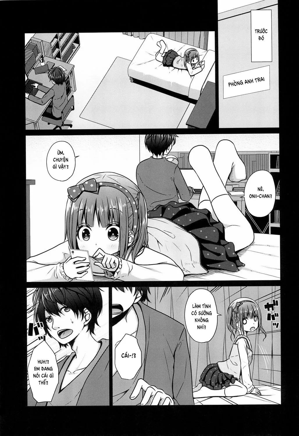 HentaiVN.net - Ảnh 4 - Since Big Brother is a Lolicon his Little Sister Decided to Seize his Virginity [Ani ga Lolicon datta no de Imouto wa Doutei o Ubau koto ni shita] - Oneshot