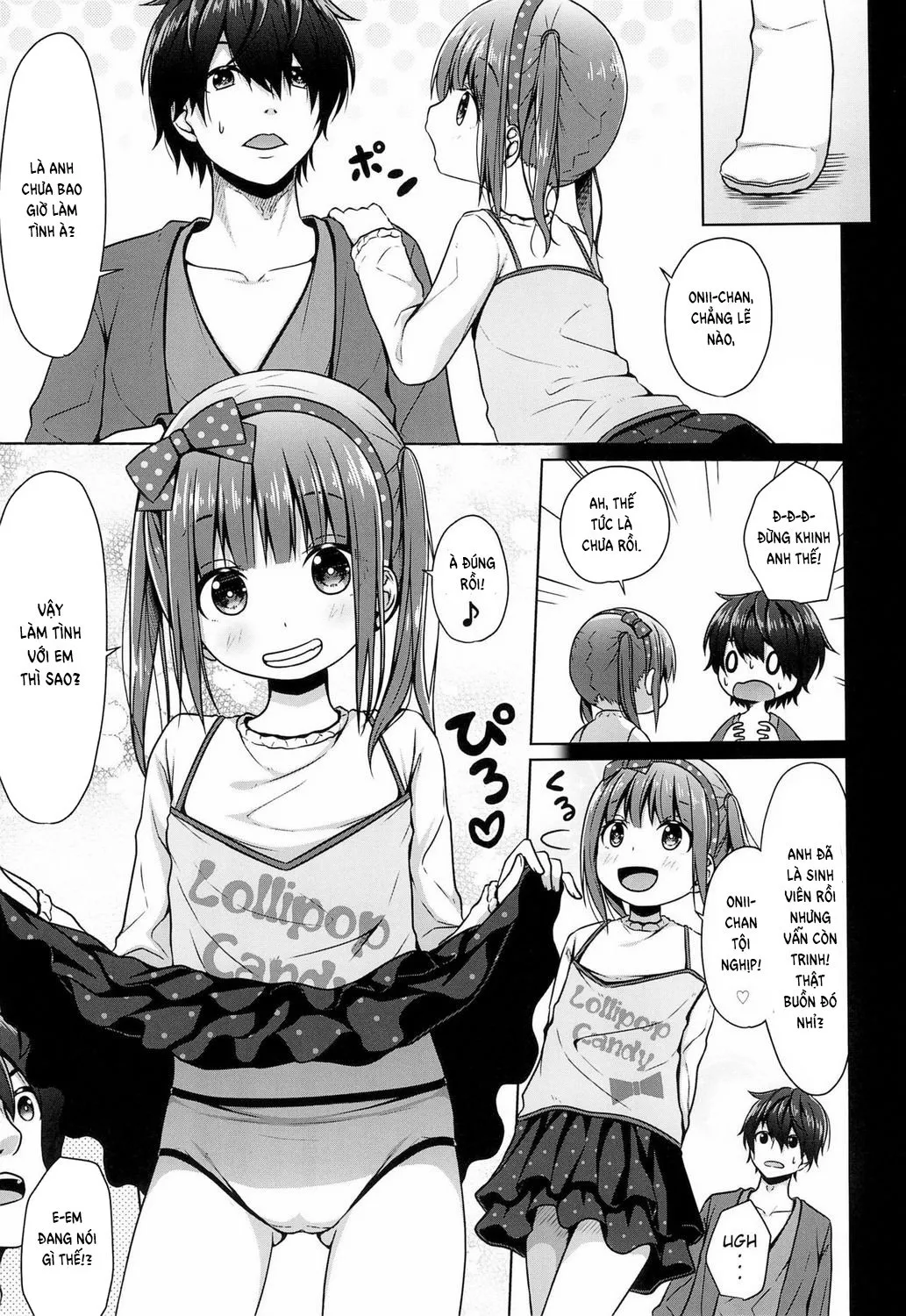 HentaiVN.net - Ảnh 5 - Since Big Brother is a Lolicon his Little Sister Decided to Seize his Virginity [Ani ga Lolicon datta no de Imouto wa Doutei o Ubau koto ni shita] - Oneshot