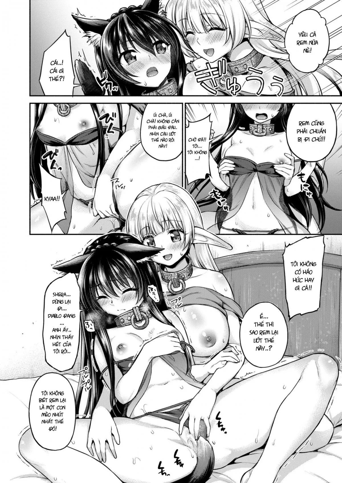 HentaiVN.net - Ảnh 12 - Chúng em là nô lệ của anh! (Isekai Maou to Shoukan Shoujo no Dorei Majutsu) [Diablo no Shoyu Monodakara Suki ni Shitemo IIiyo...; We're Your Slaves, So You Can Do As You'd Like, Diablo... ♥; ディアヴロの所有物だから好きにしてもイイよ… ♥] - Oneshot