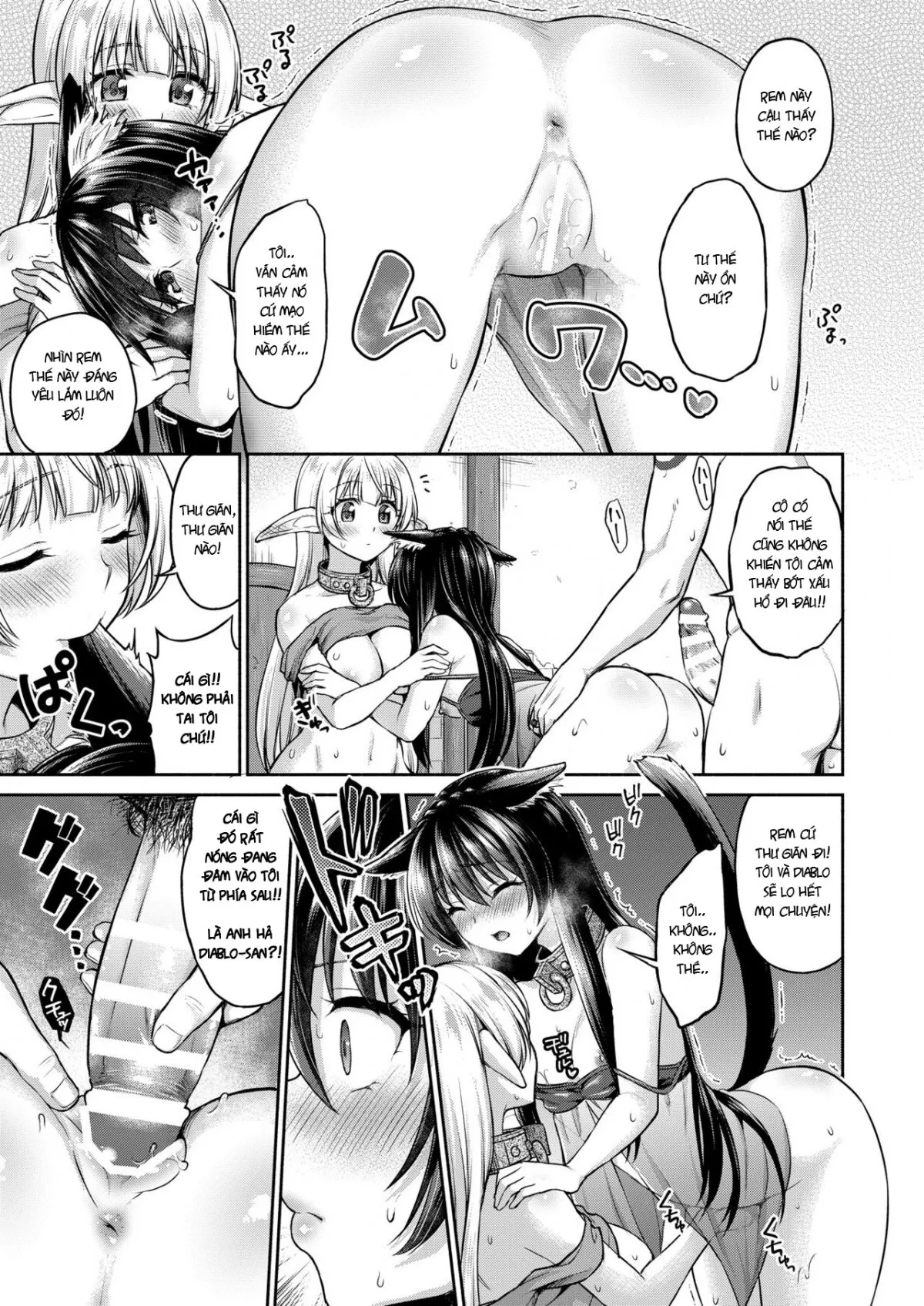 HentaiVN.net - Ảnh 13 - Chúng em là nô lệ của anh! (Isekai Maou to Shoukan Shoujo no Dorei Majutsu) [Diablo no Shoyu Monodakara Suki ni Shitemo IIiyo...; We're Your Slaves, So You Can Do As You'd Like, Diablo... ♥; ディアヴロの所有物だから好きにしてもイイよ… ♥] - Oneshot