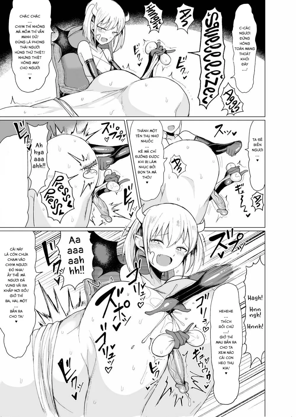 HentaiVN.net - Ảnh 6 - Ý Trời Bảo Thanh Niên Đụ 2 Em Quỷ Vương! [A Heavenly Demon and a Devilish Demon] - Oneshot