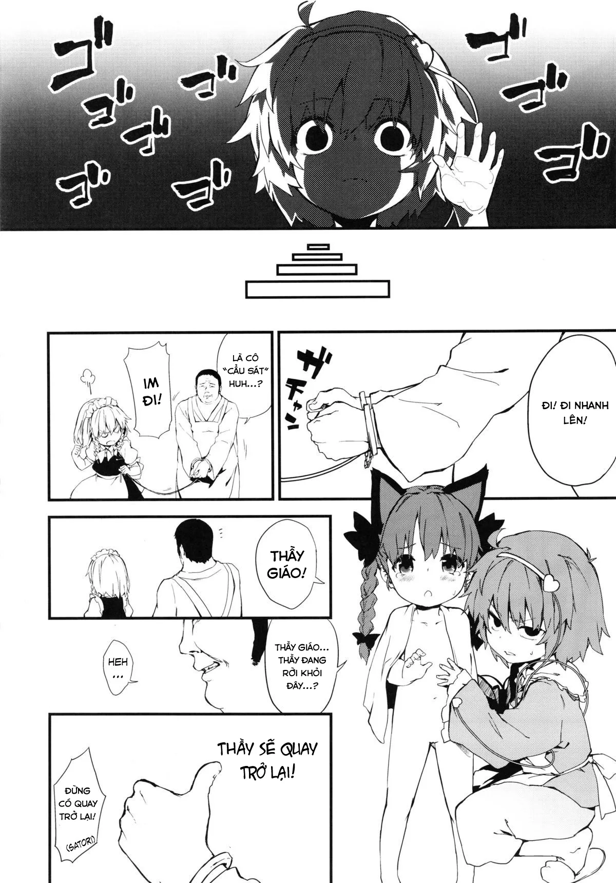 HentaiVN.net - Ảnh 10 - Giúp em với thầy ơi! (Touhou Project) [Onegai! Ossan-sensei!, Help Me! Mister Teacher] - Oneshot