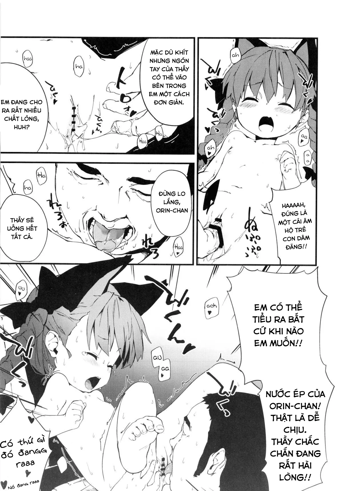 HentaiVN.net - Ảnh 3 - Giúp em với thầy ơi! (Touhou Project) [Onegai! Ossan-sensei!, Help Me! Mister Teacher] - Oneshot