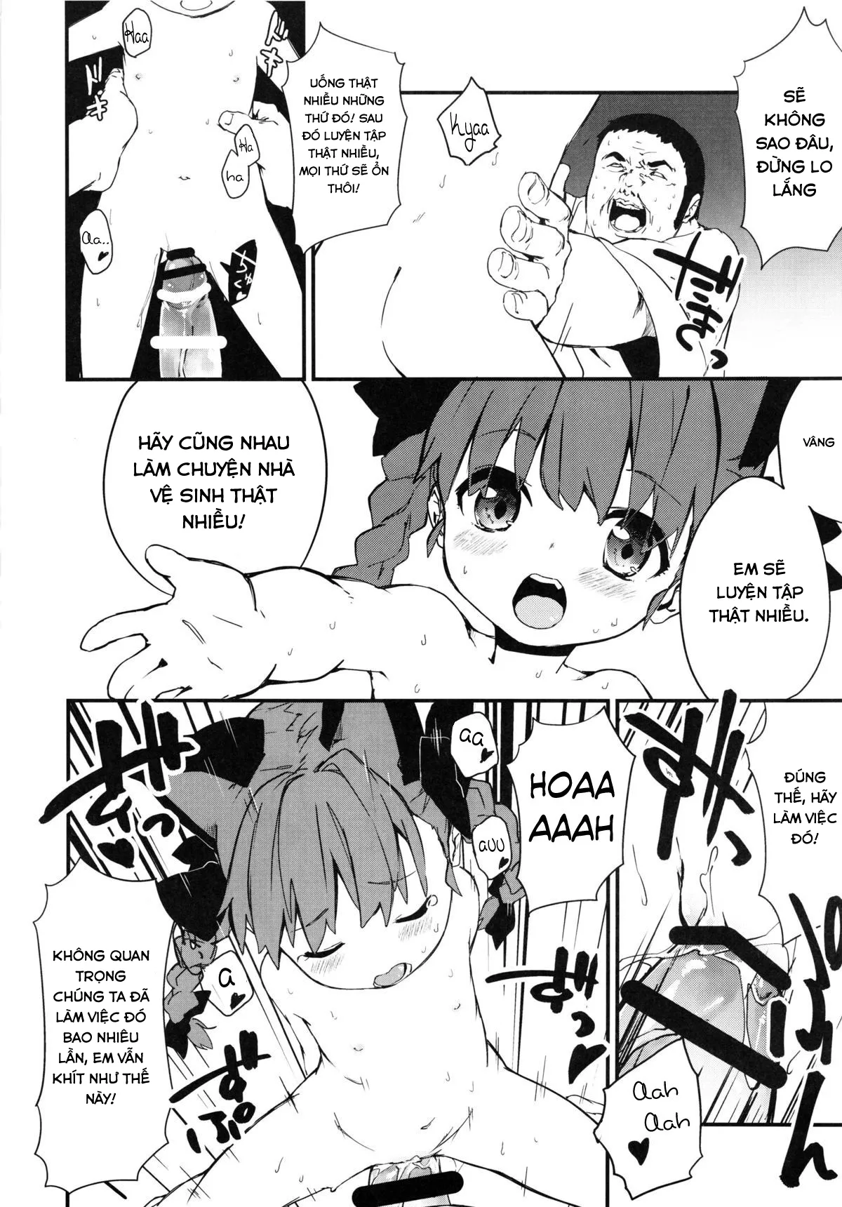 HentaiVN.net - Ảnh 6 - Giúp em với thầy ơi! (Touhou Project) [Onegai! Ossan-sensei!, Help Me! Mister Teacher] - Oneshot