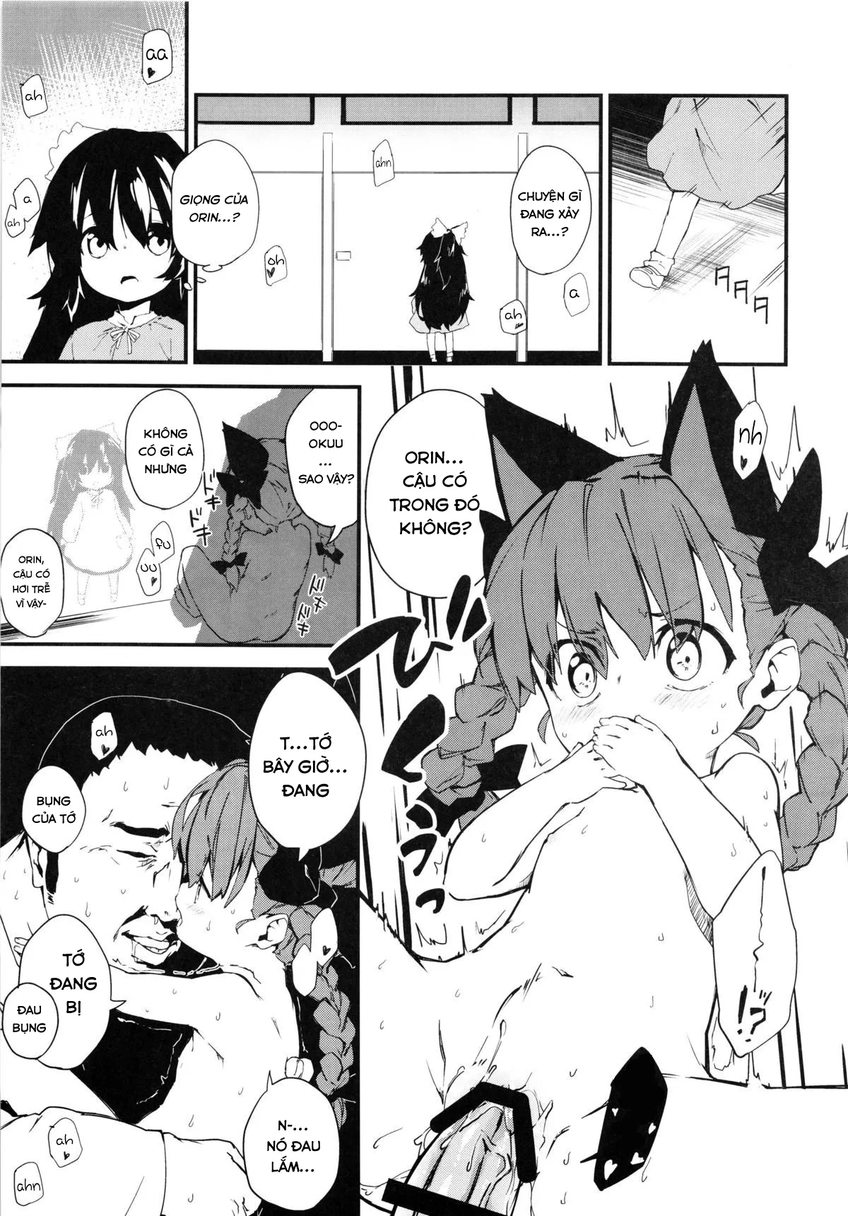 HentaiVN.net - Ảnh 7 - Giúp em với thầy ơi! (Touhou Project) [Onegai! Ossan-sensei!, Help Me! Mister Teacher] - Oneshot