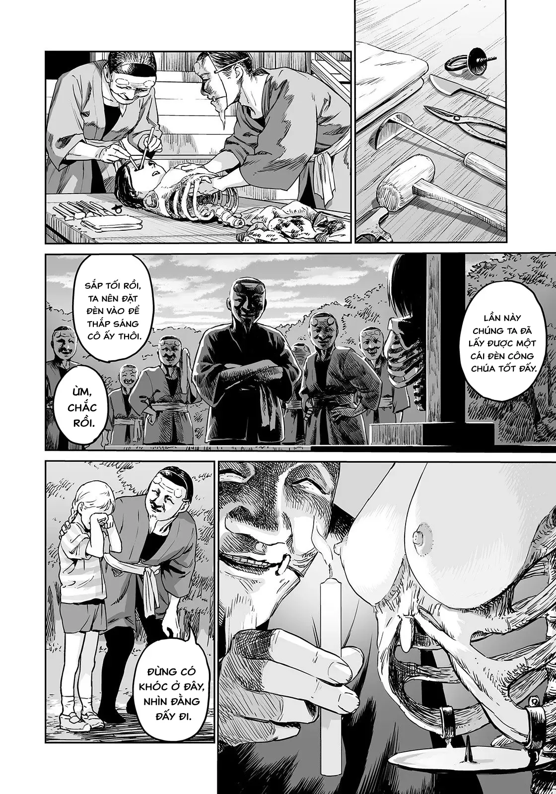 HentaiVN.net - Ảnh 25 - Câu chuyện về ngọn núi của công chùa lồng đèn. [The Mountain Of Amputee Princesses] - Oneshit