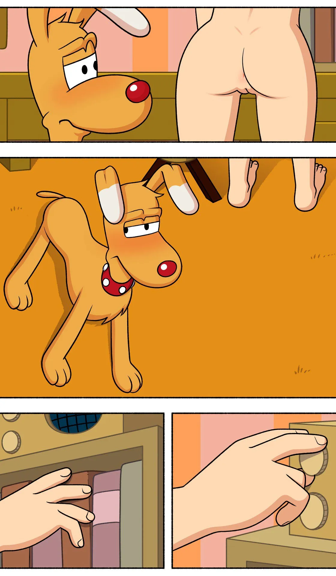 HentaiVN.net - Ảnh 3 - Penny Ịch Ịch với Brain! [Pet with Benefits] - Oneshot