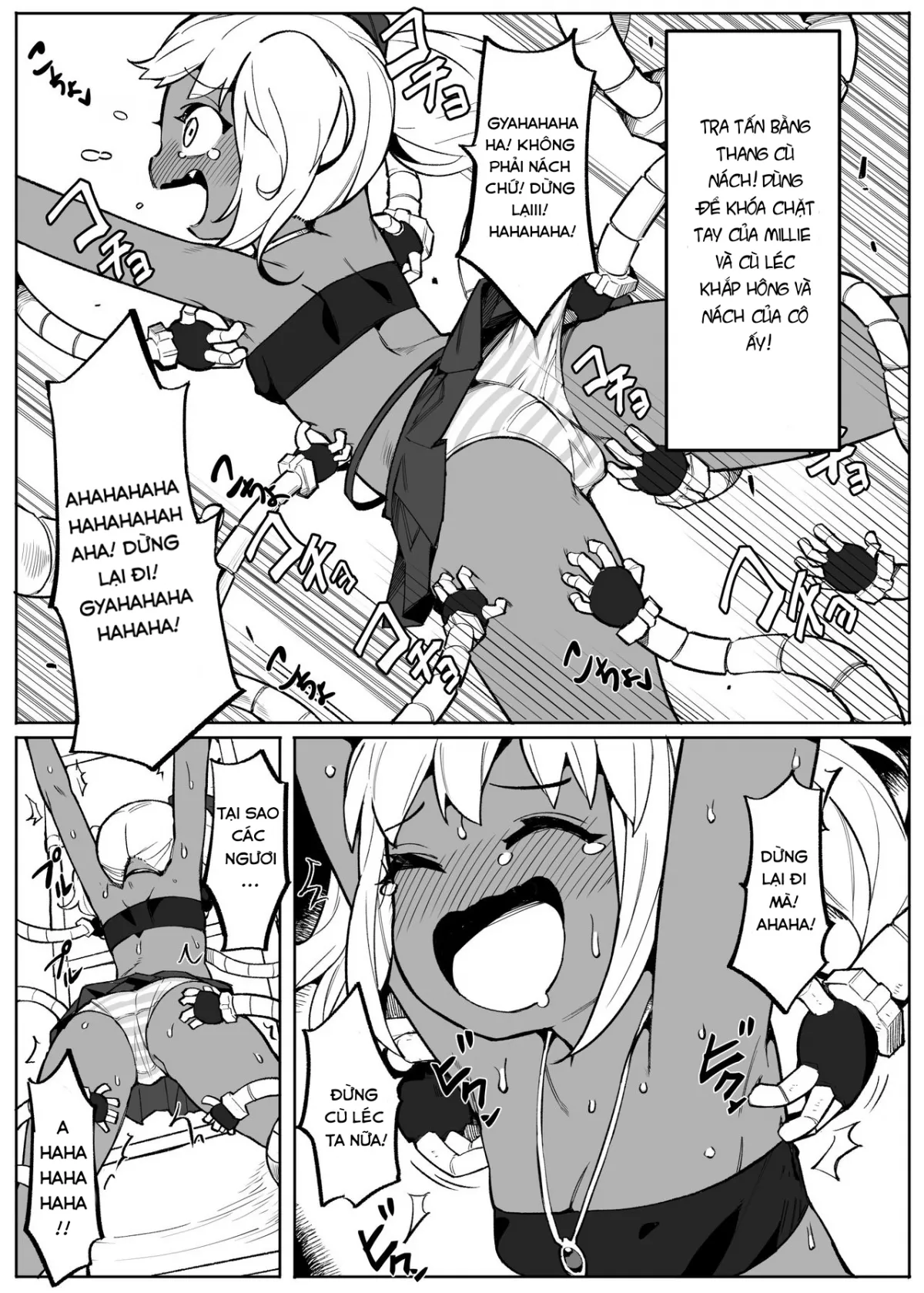 HentaiVN.net - Ảnh 6 - Chuyến đi đáng nhớ! [Thief Girl and Tickling Trap Dungeon!] - Oneshot tickling