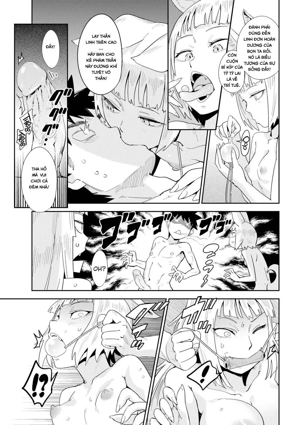 HentaiVN.net - Ảnh 14 - Đụ Thư Thái Hai Em Hồ Ly Dâm Đãng! [Juicy, Beastly Guardian Foxes] - Oneshot