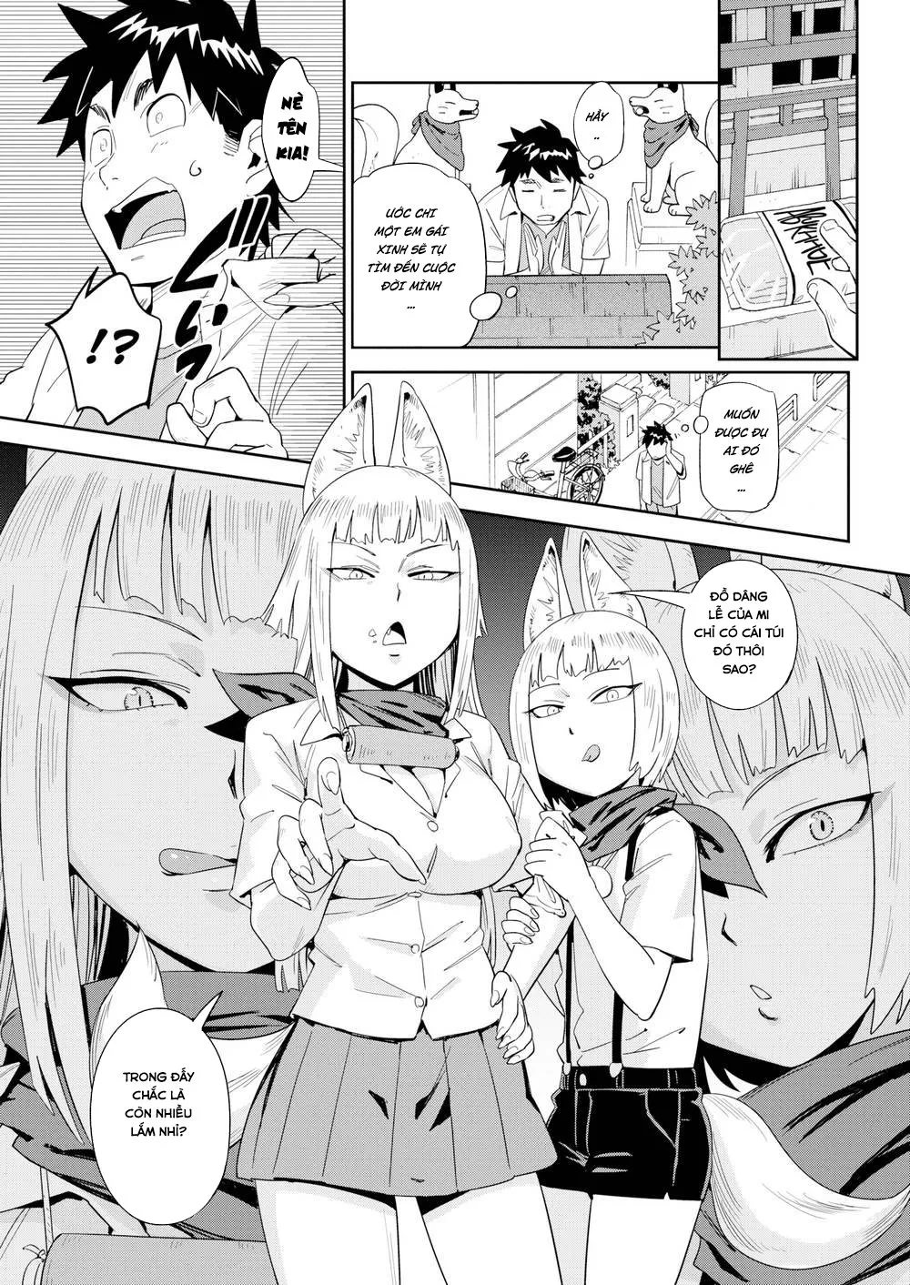 HentaiVN.net - Ảnh 4 - Đụ Thư Thái Hai Em Hồ Ly Dâm Đãng! [Juicy, Beastly Guardian Foxes] - Oneshot