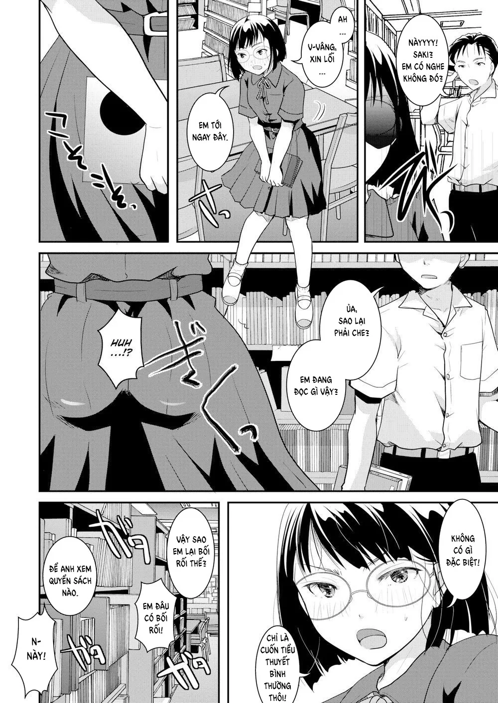 HentaiVN.net - Ảnh 4 - Quiet in the Library! - Oneshot